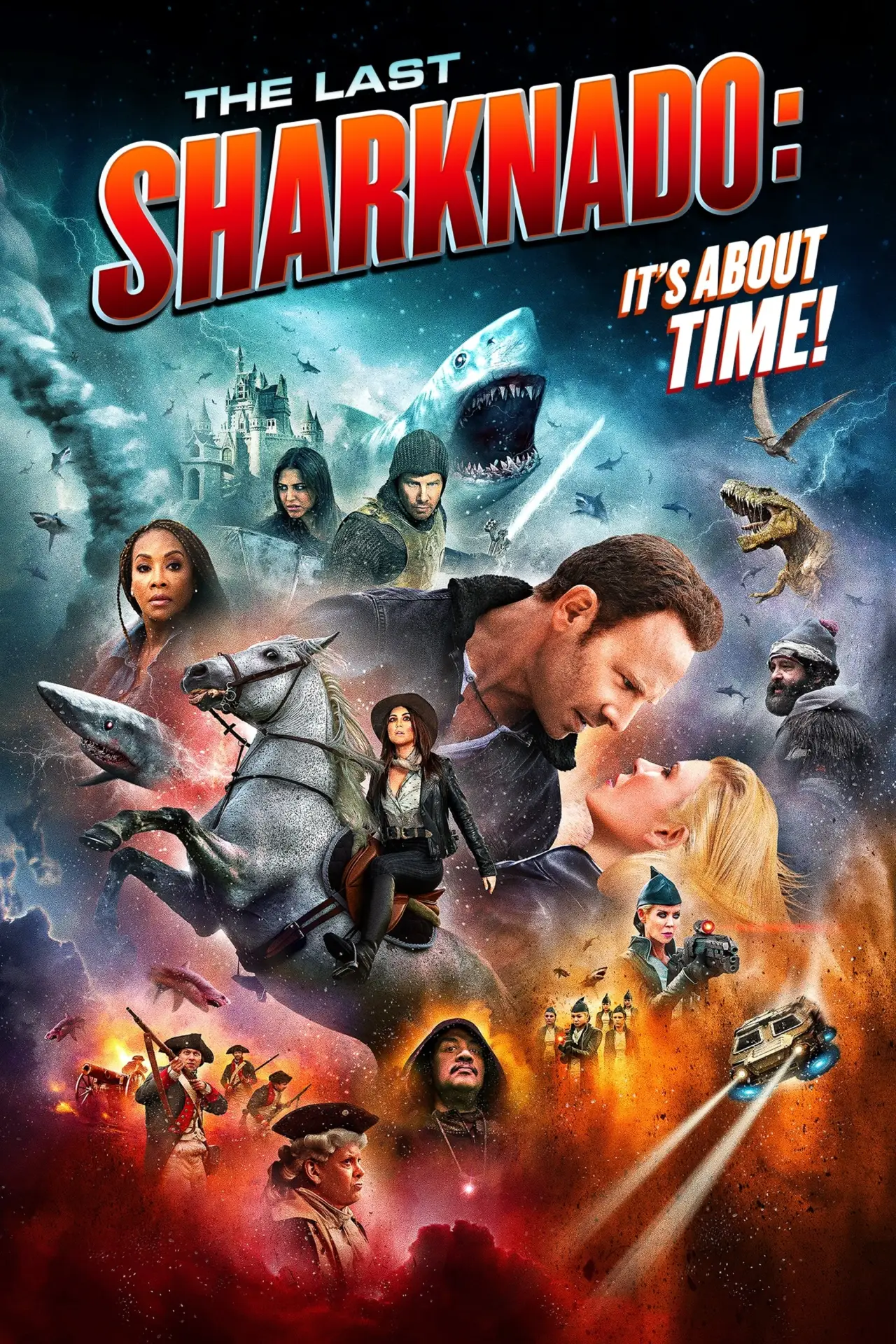 Plakat filmowy "Rekinado 6: Ząb czasu"