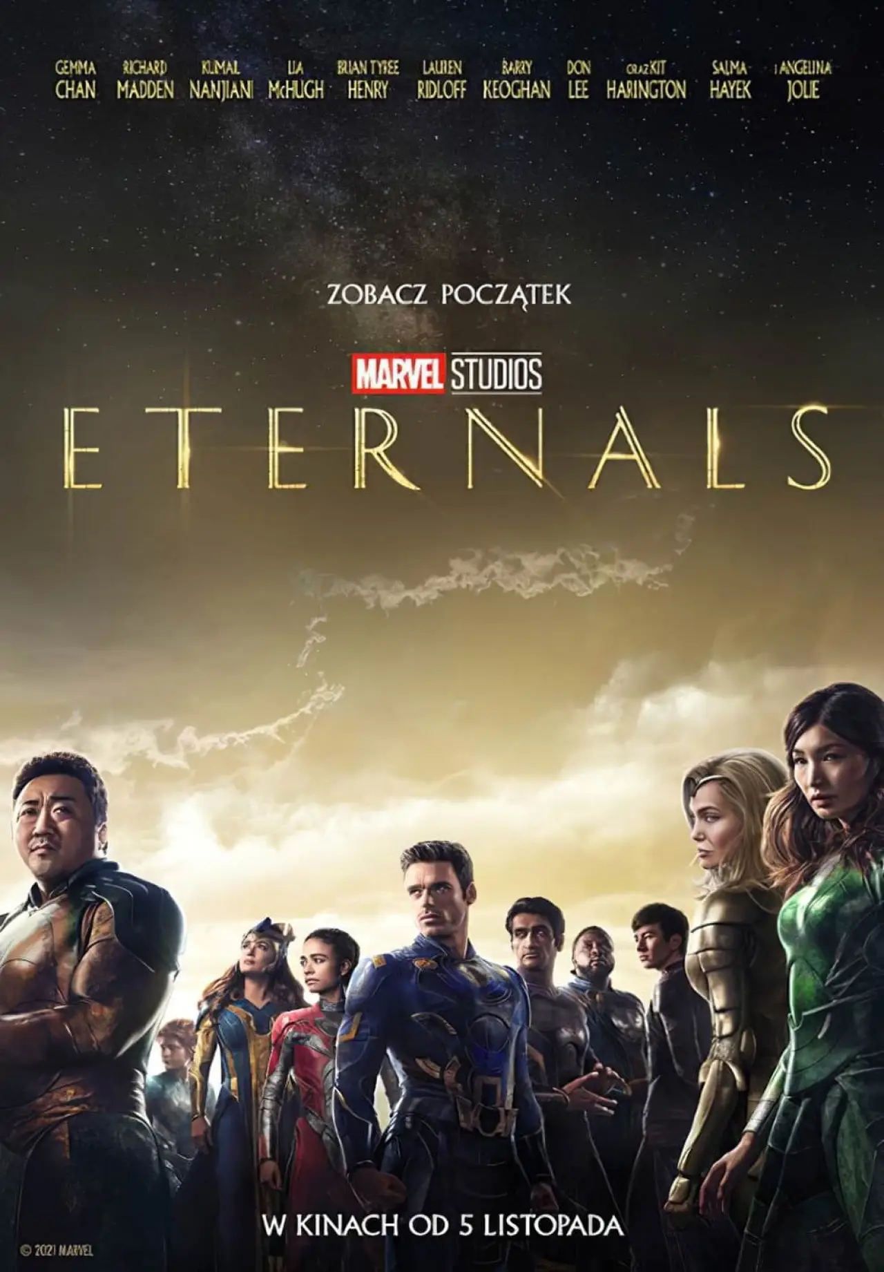 Plakat filmowy "Eternals"