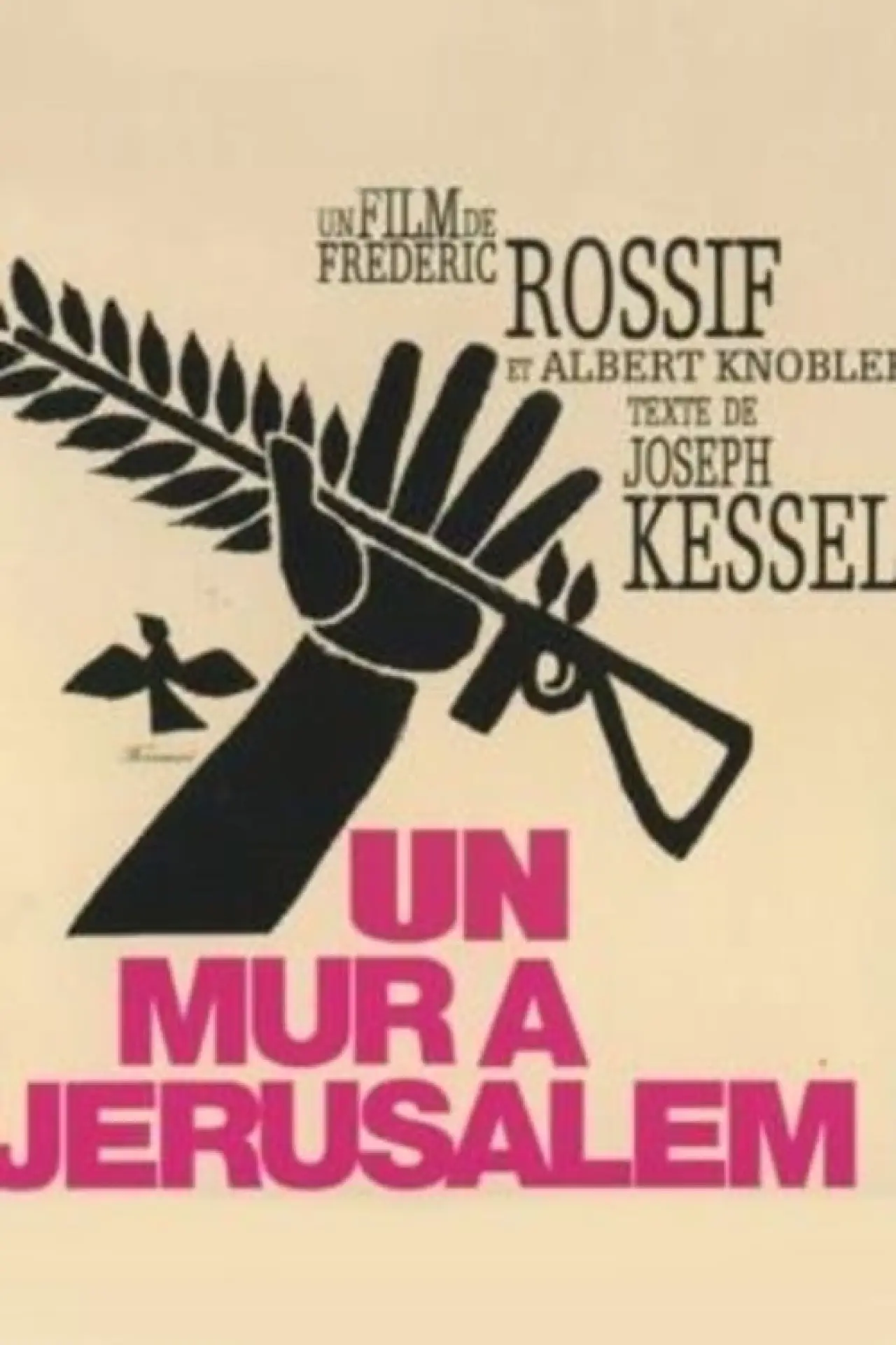 Plakat filmowy "Un mur à Jérusalem"