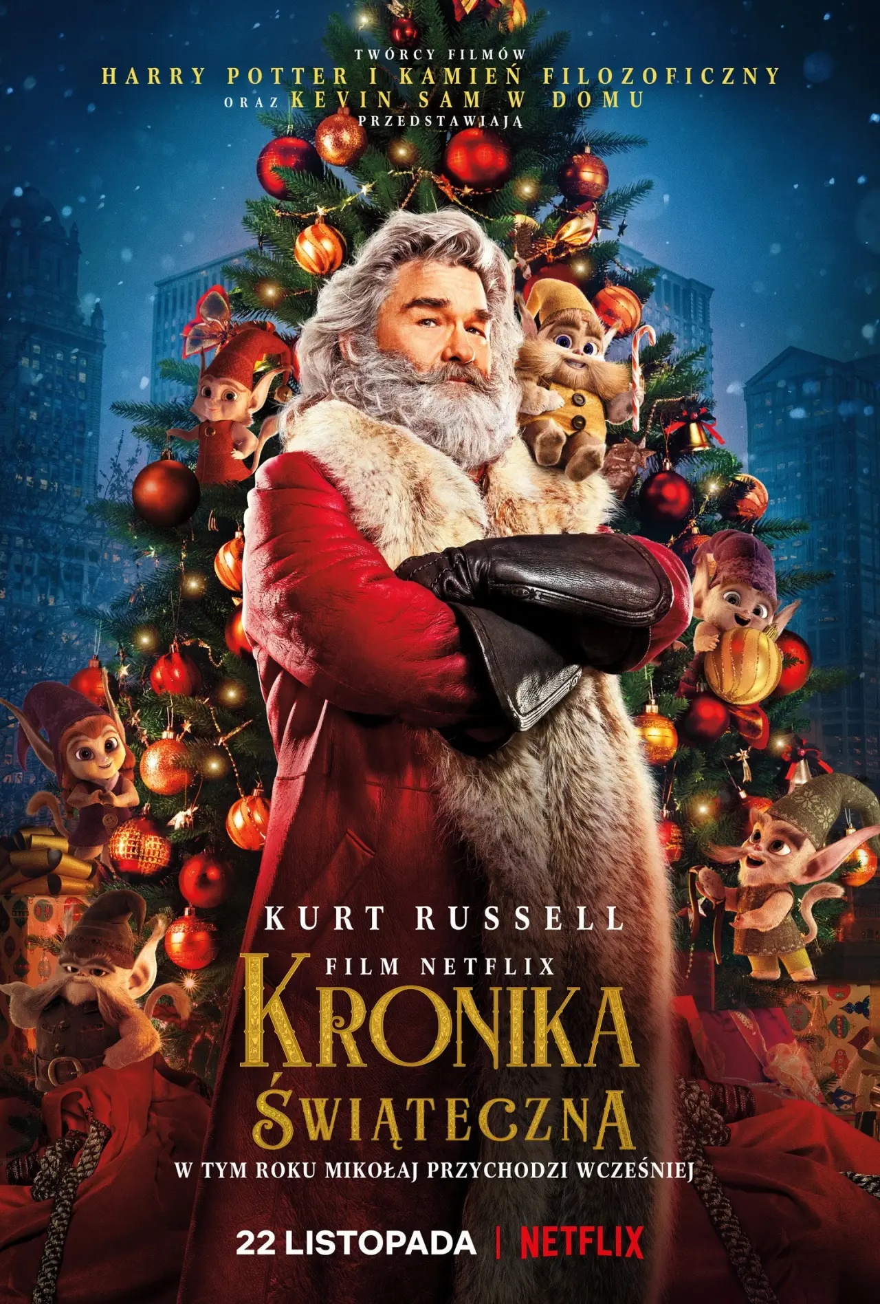 Plakat filmowy "Kronika świąteczna"