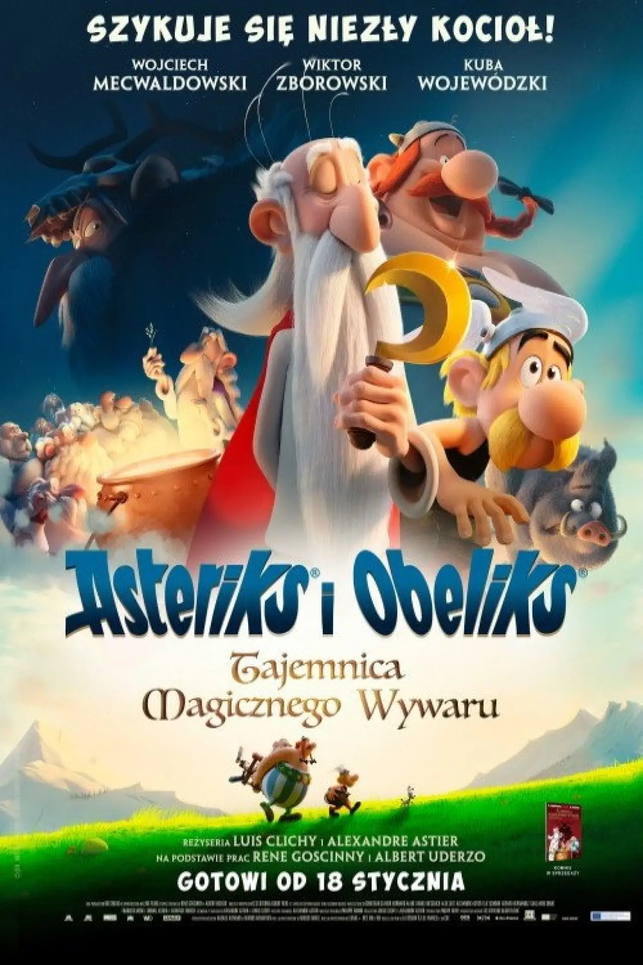 Plakat filmowy "Asteriks i Obeliks: Tajemnica magicznego wywaru"
