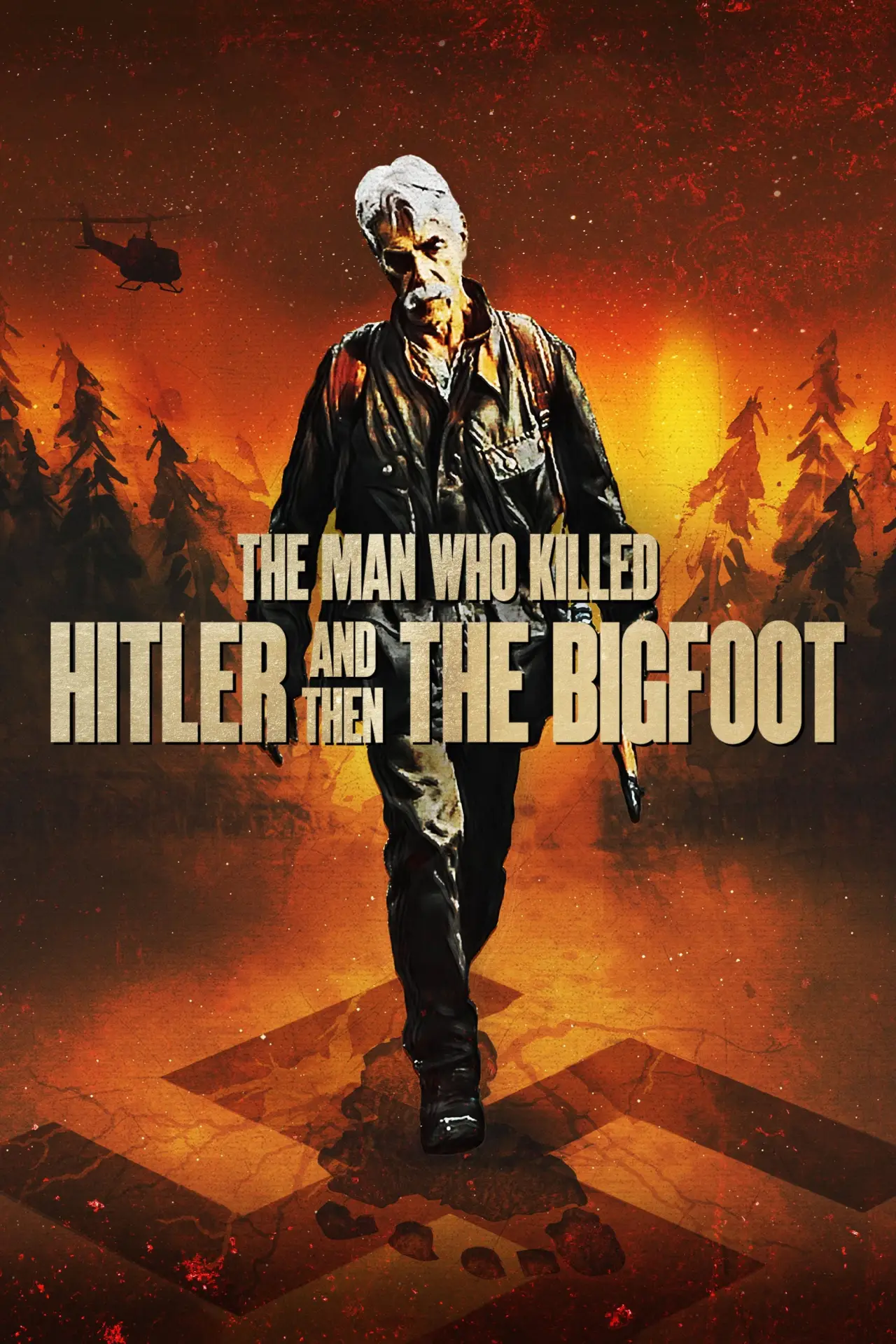Plakat filmowy "Człowiek, który zabił Hitlera i Wielką Stopę"