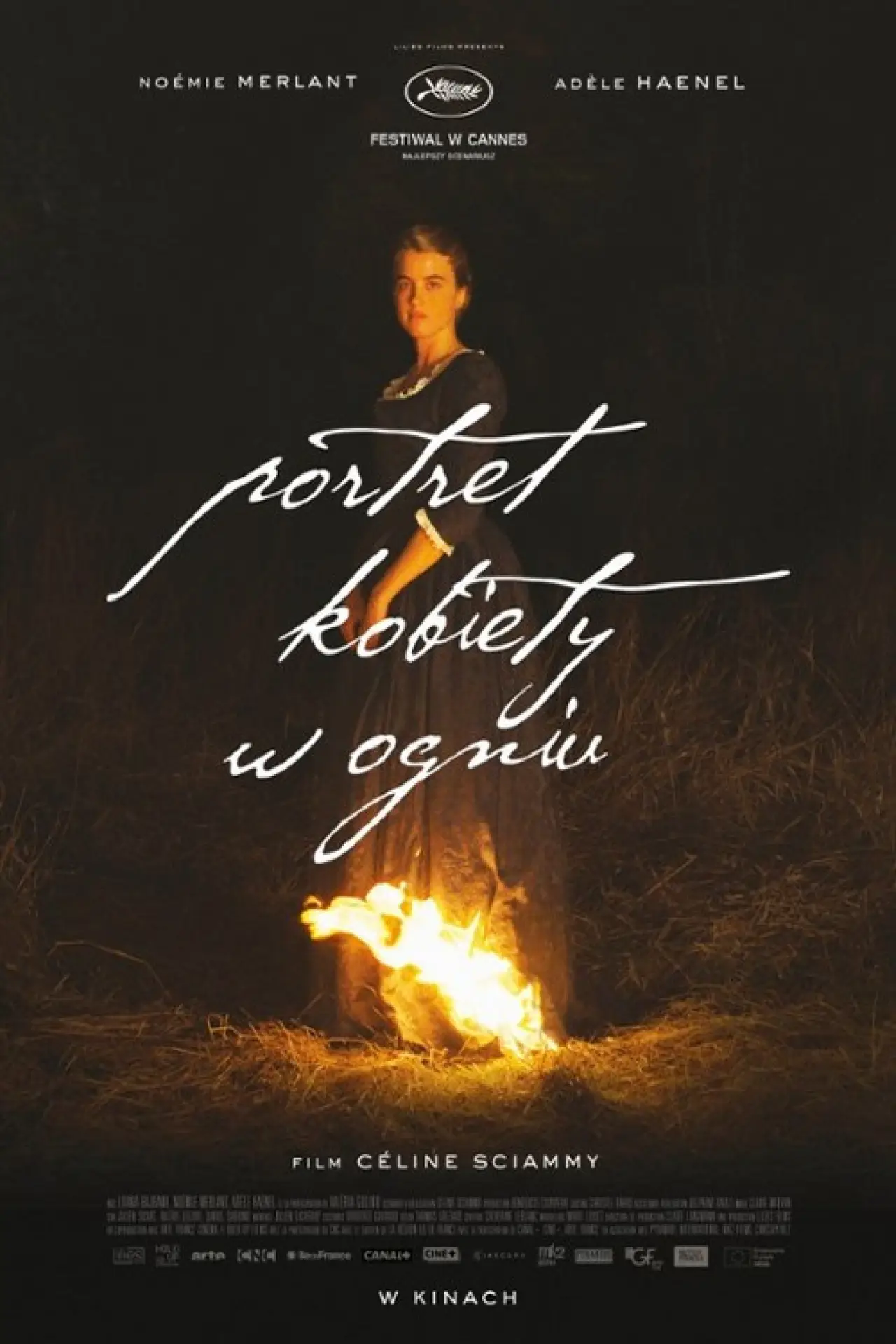 Plakat filmowy "Portret kobiety w ogniu"