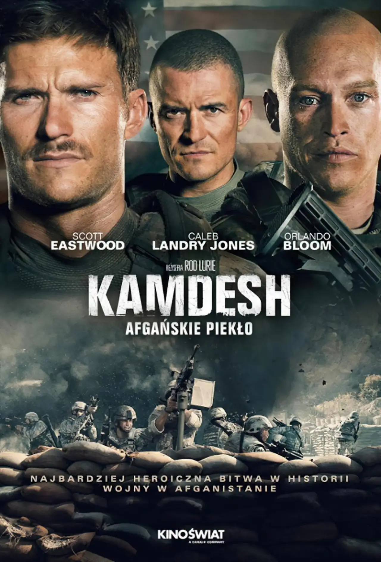 Plakat filmowy "Kamdesh. Afgańskie piekło"