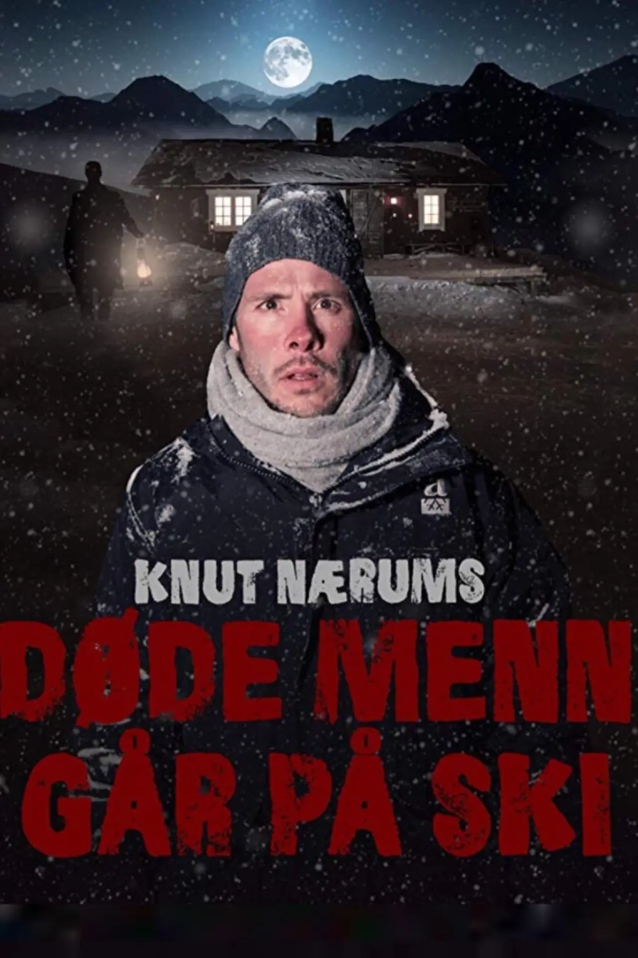 Plakat filmowy "Døde menn går på ski"