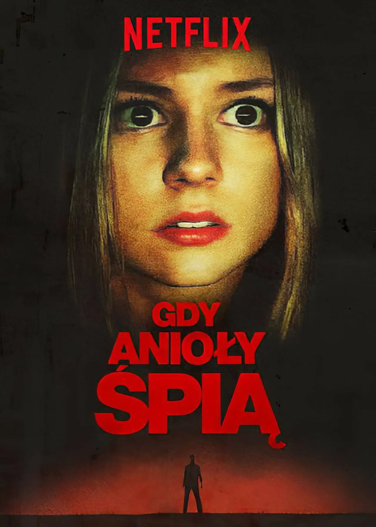 Plakat filmowy "Gdy anioły śpią"