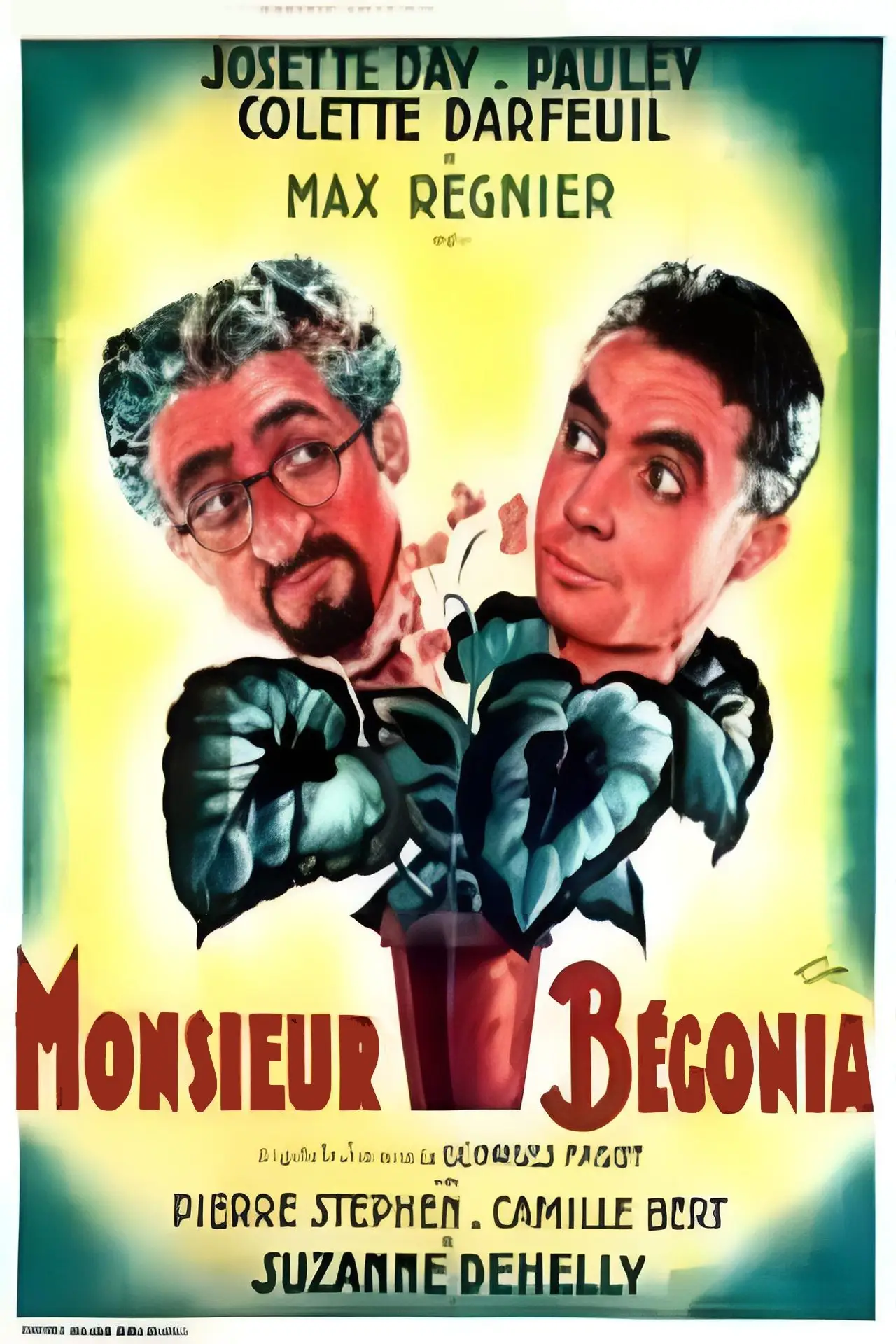 Plakat filmowy "Monsieur Bégonia"