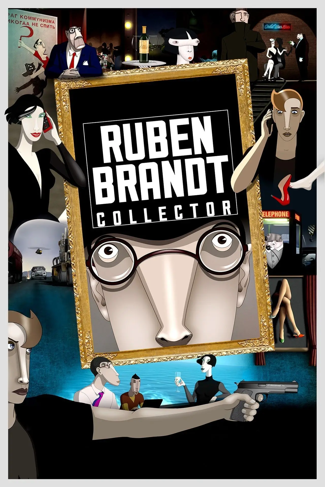 Plakat filmowy "Ruben Brandt, kolekcjoner"