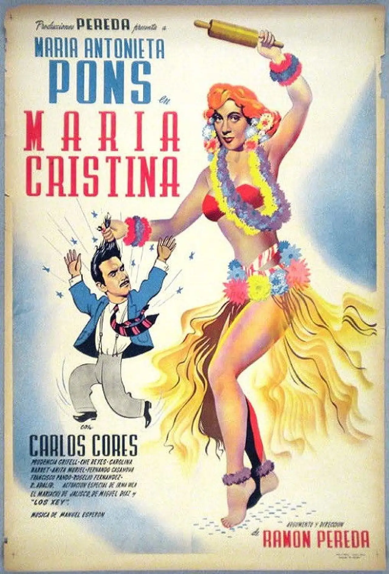 Plakat filmowy "María Cristina"