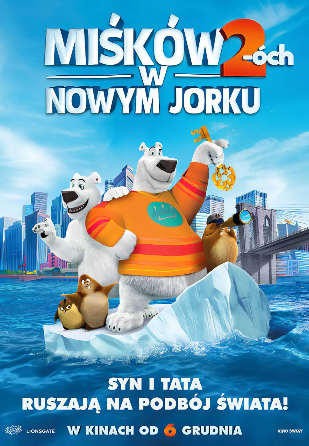 Plakat filmowy "Miśków 2-óch w Nowym Jorku"