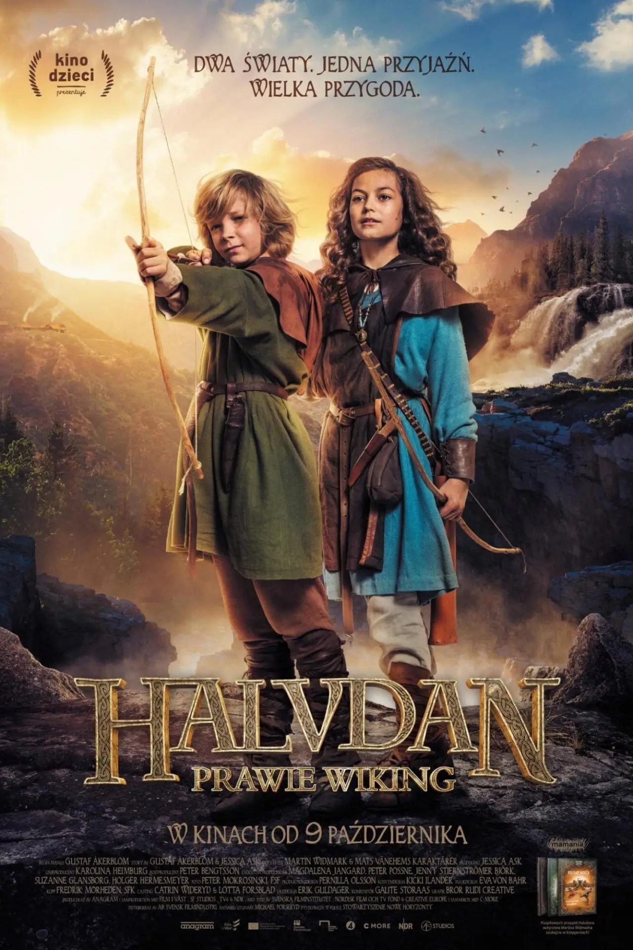 Plakat filmowy "Halvdan - prawie wiking"