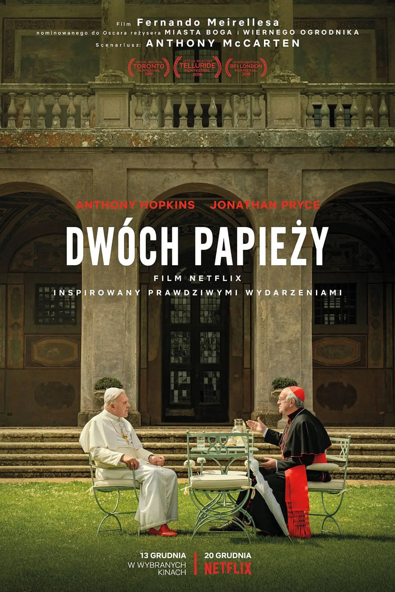 Plakat filmowy "Dwóch papieży"