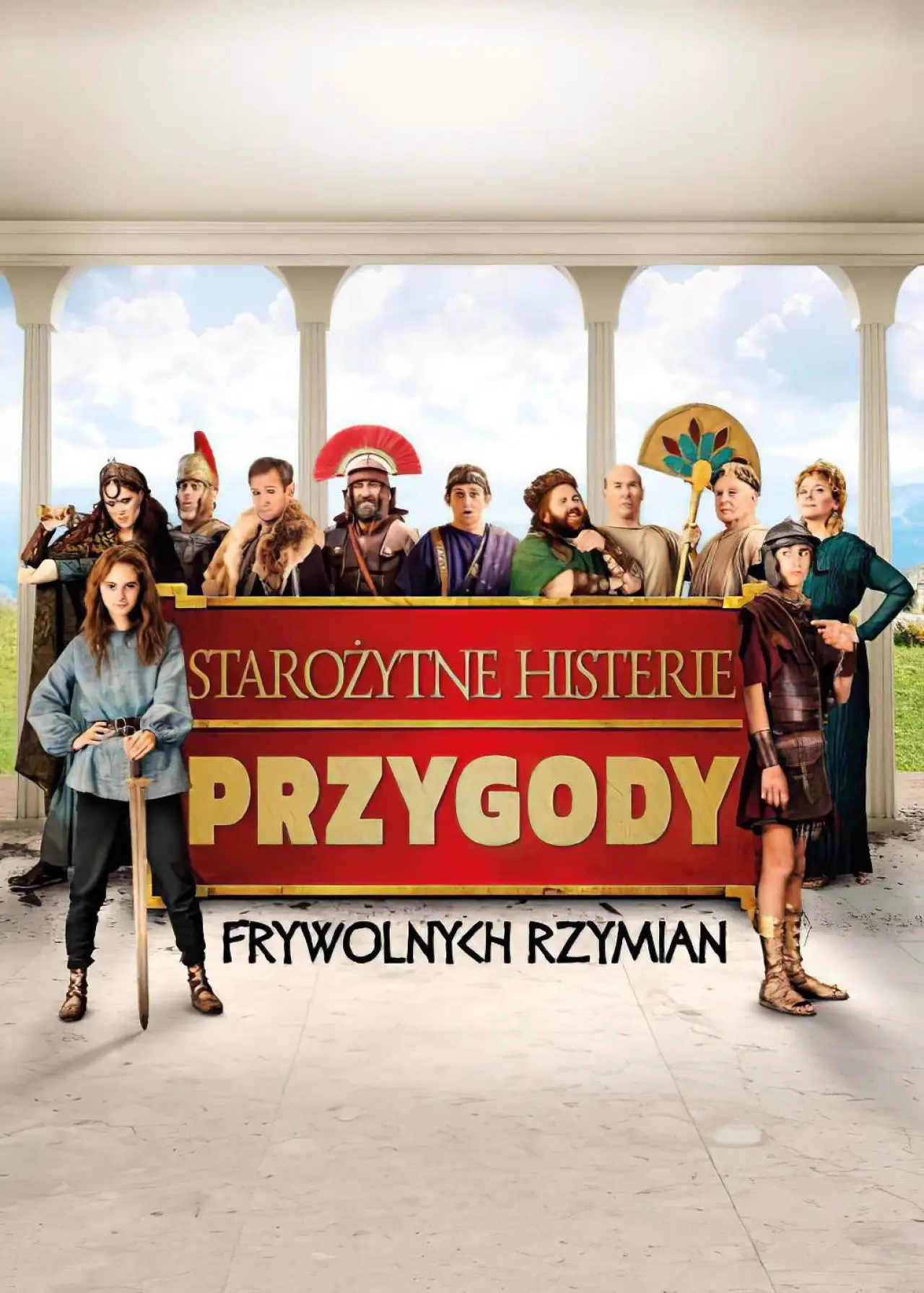 Plakat filmowy "Starożytne histerie - przygody frywolnych Rzymian"