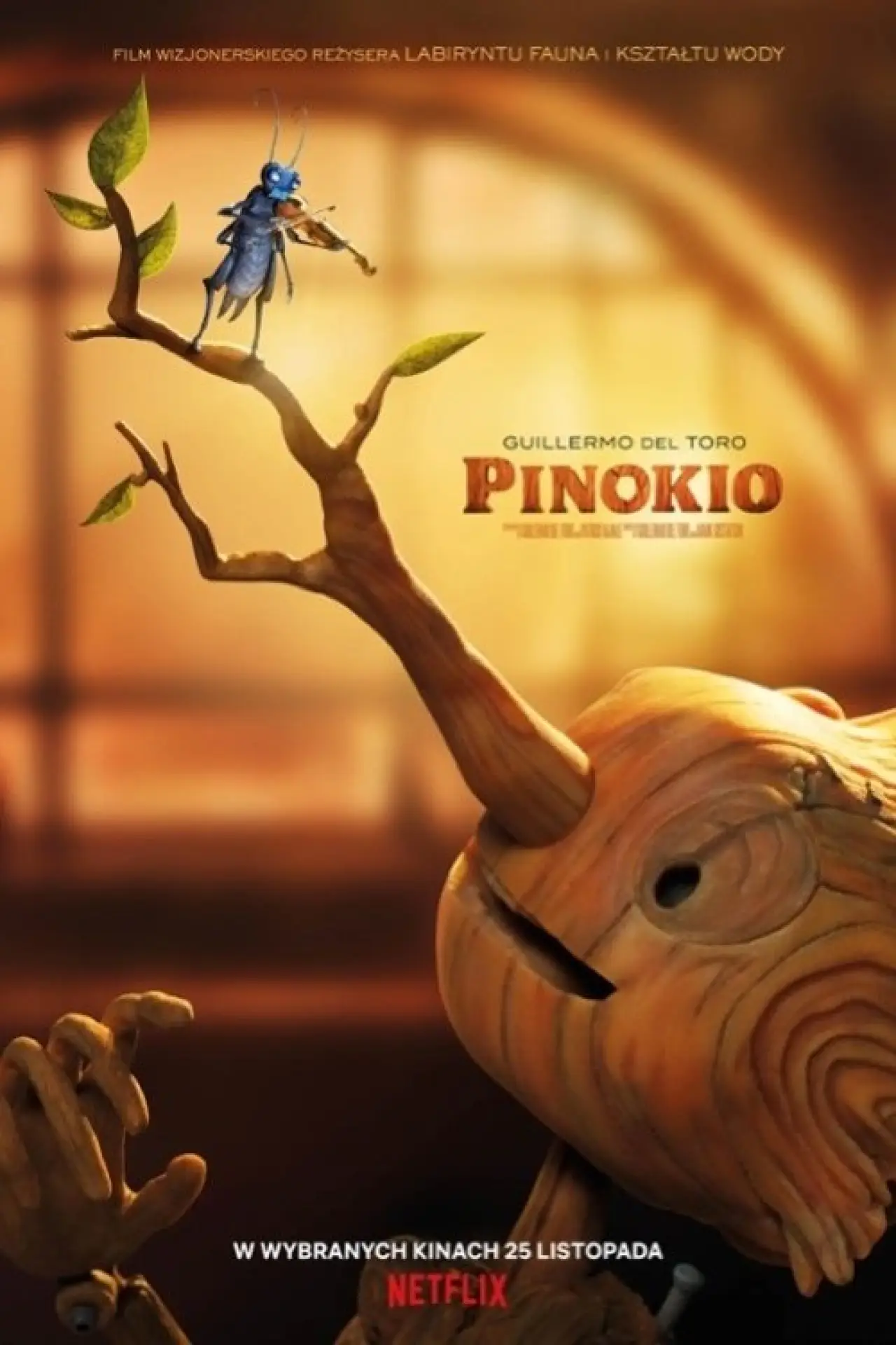 Plakat filmowy "Guillermo del Toro: Pinokio"