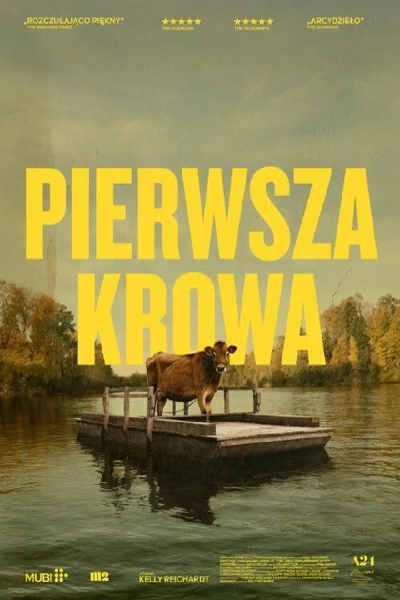 Plakat filmowy "Pierwsza krowa"