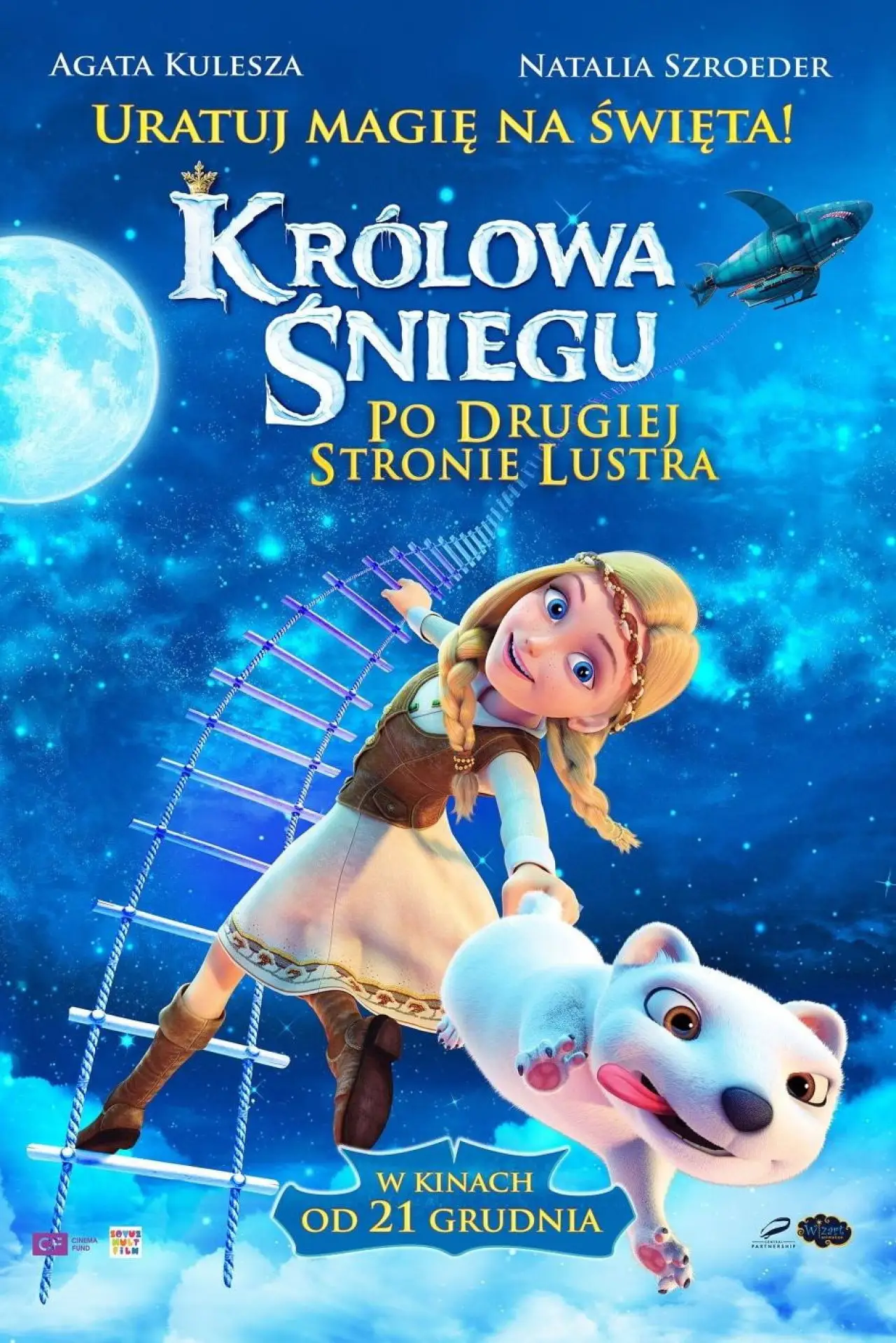 Plakat filmowy "Królowa Śniegu: Po drugiej stronie lustra"
