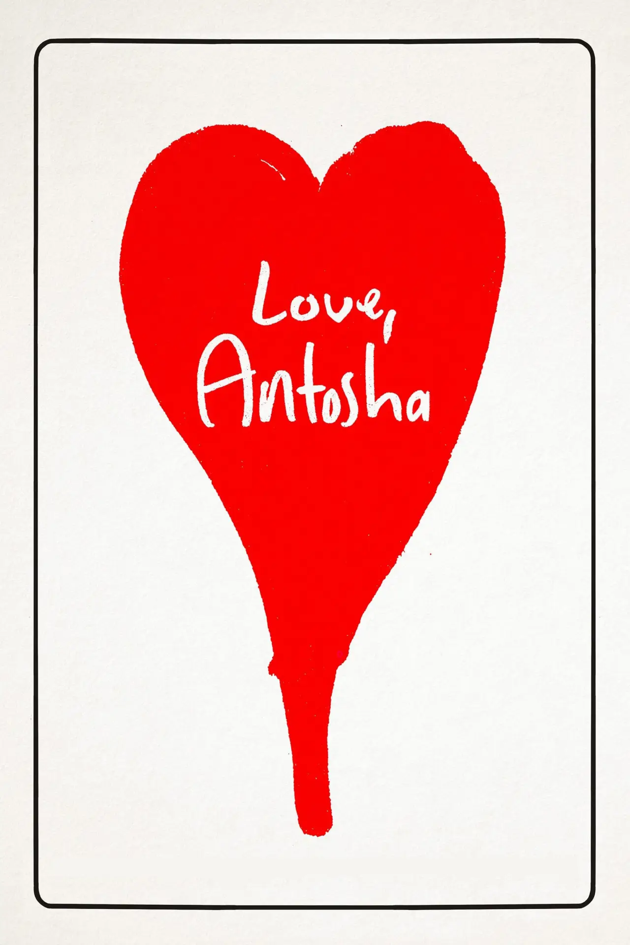 Plakat filmowy "Love, Antosha"