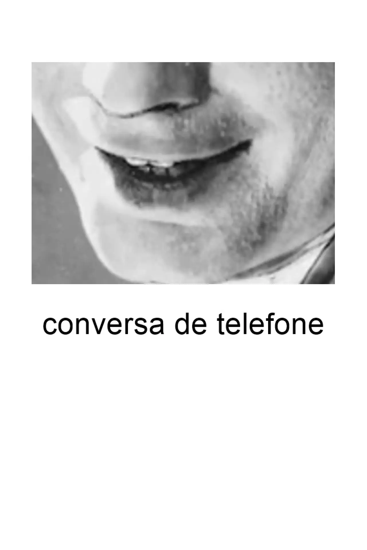 Plakat filmowy "conversa de telefone"