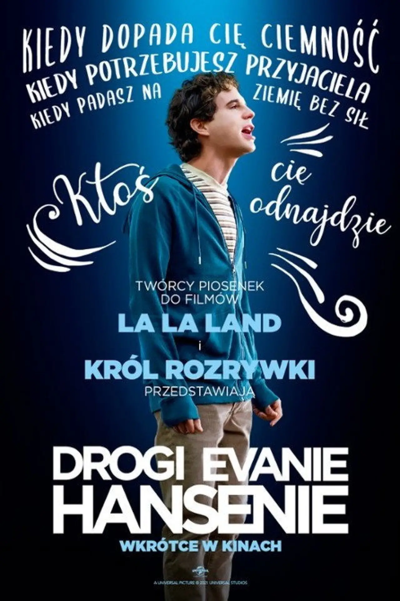 Plakat filmowy "Drogi Evanie Hansenie"