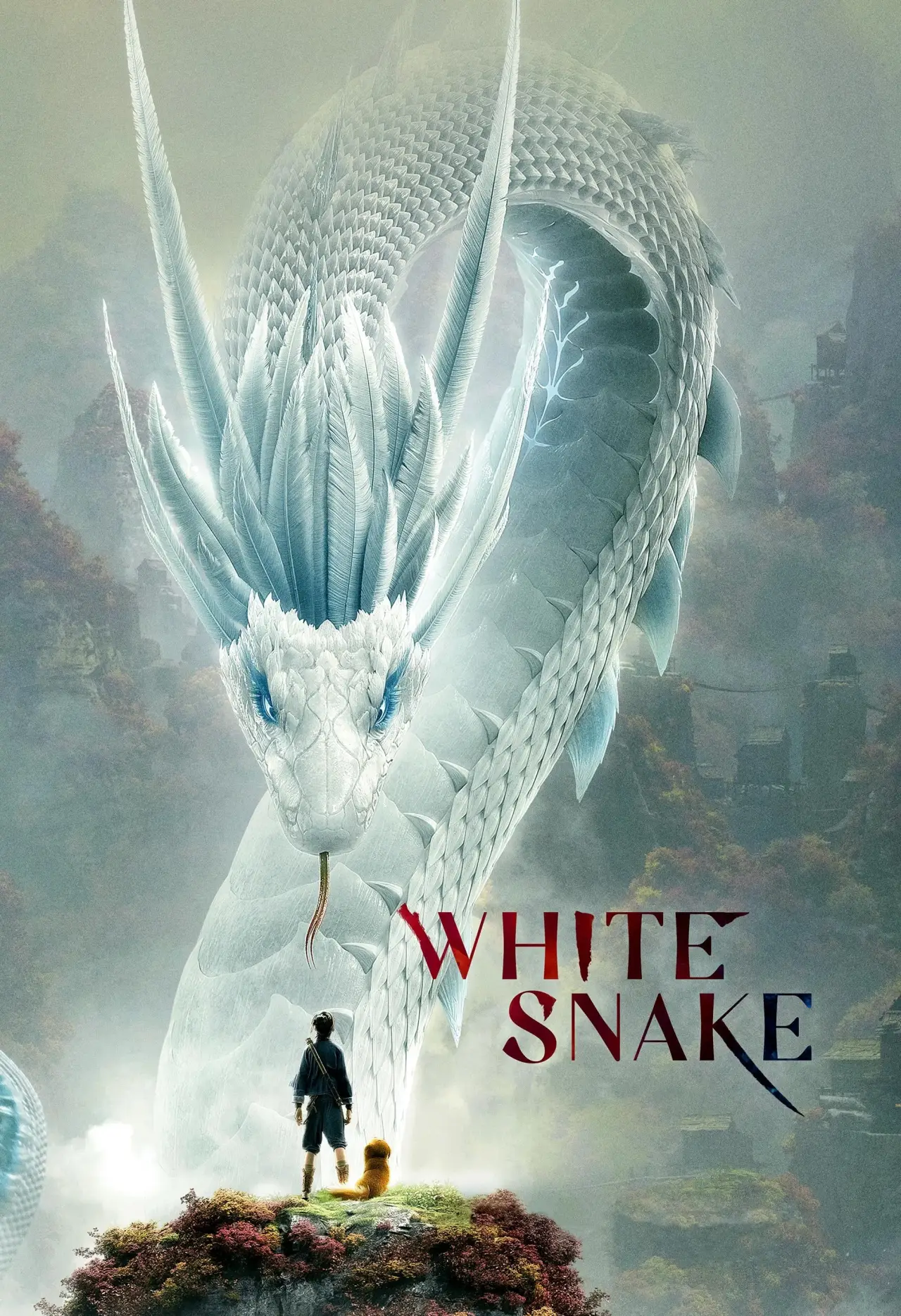Plakat filmowy "Biały wąż"