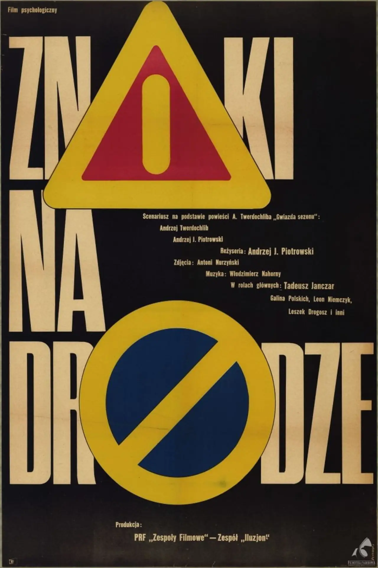 Plakat filmowy "Znaki na drodze"