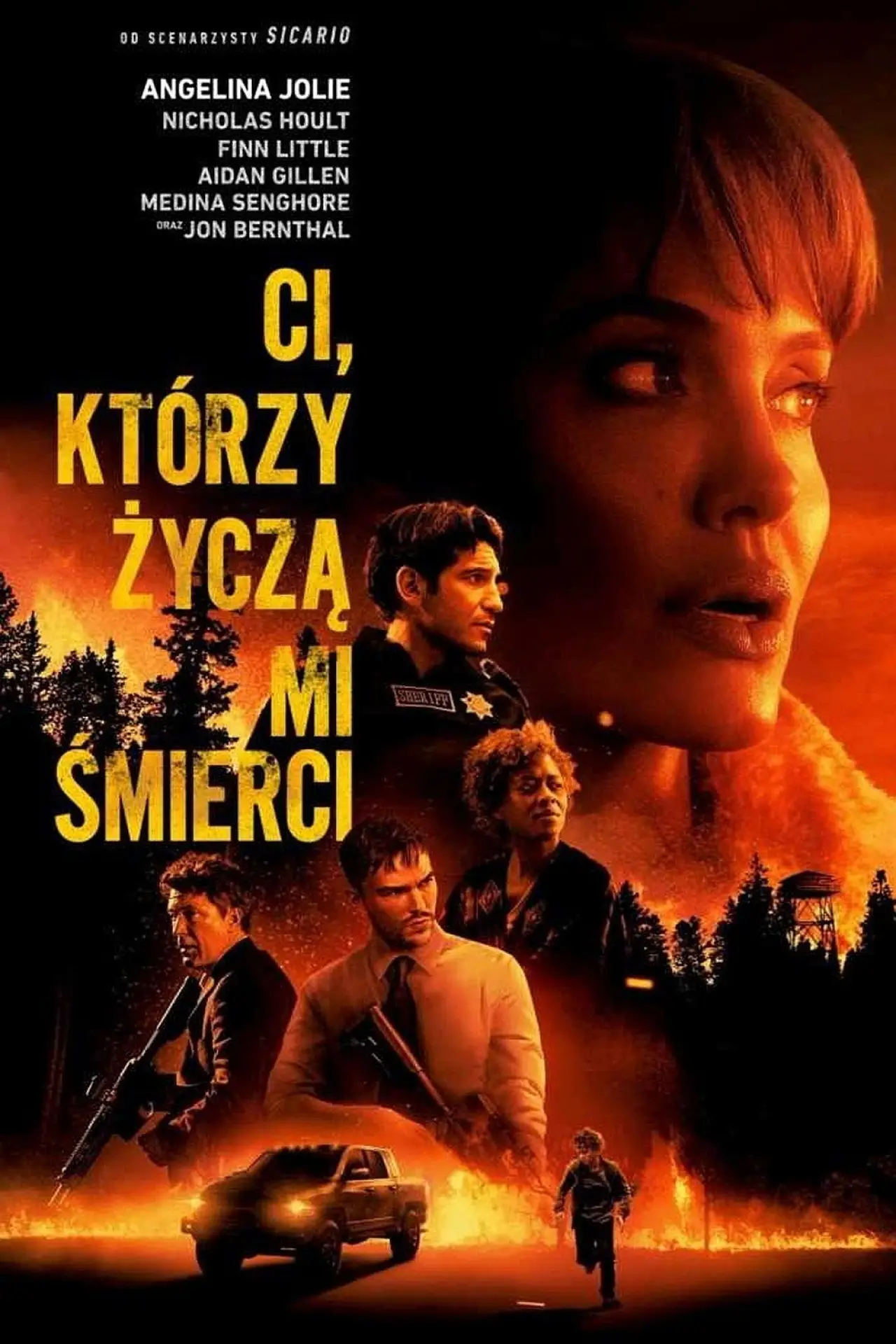 Plakat filmowy "Ci, którzy życzą mi śmierci"