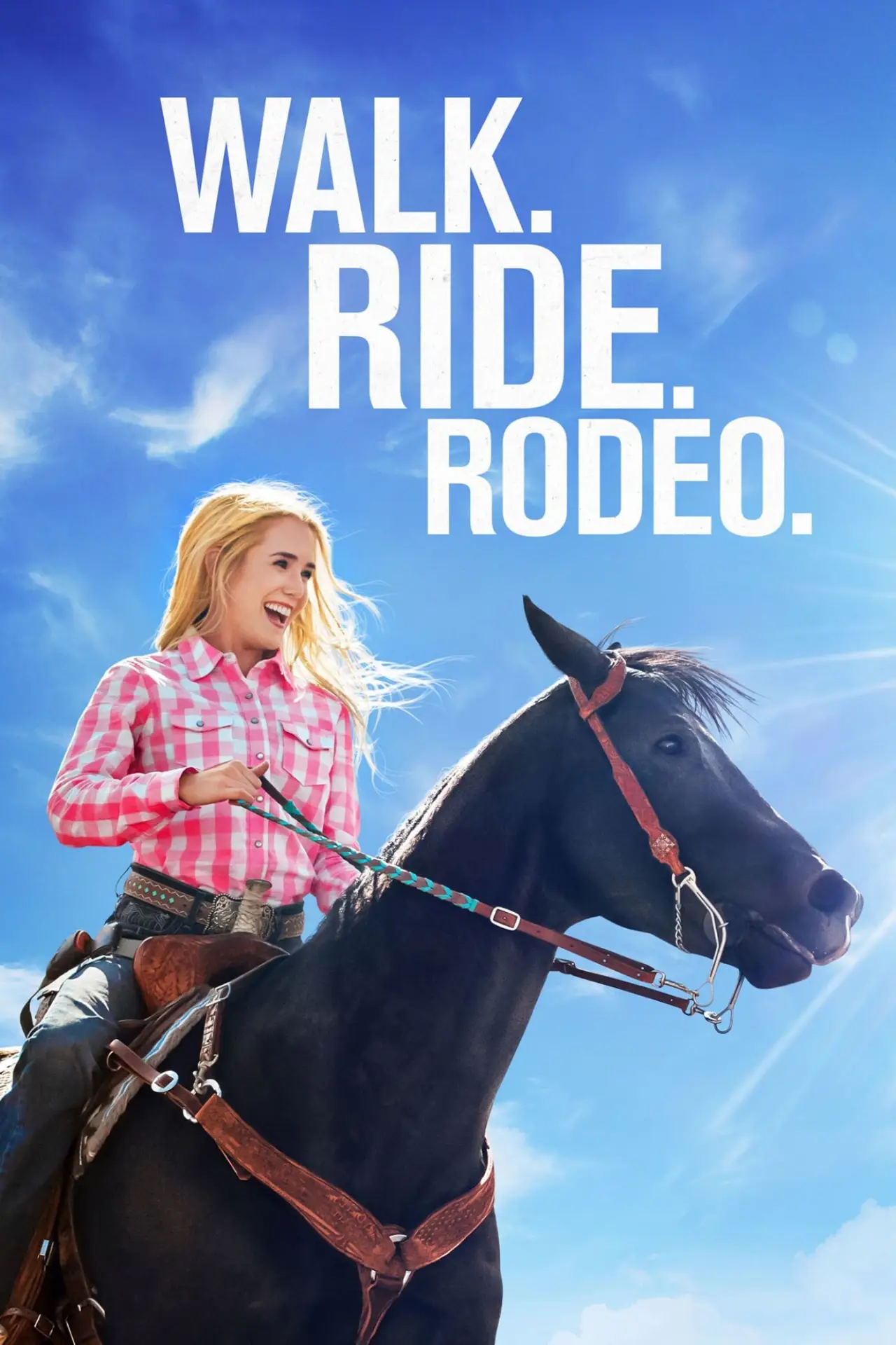 Plakat filmowy "Chodzenie, jazda, rodeo"
