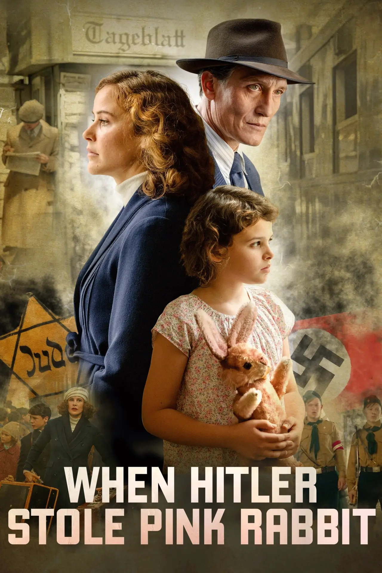 Plakat filmowy "Gdy Hitler ukradł różowego królika"