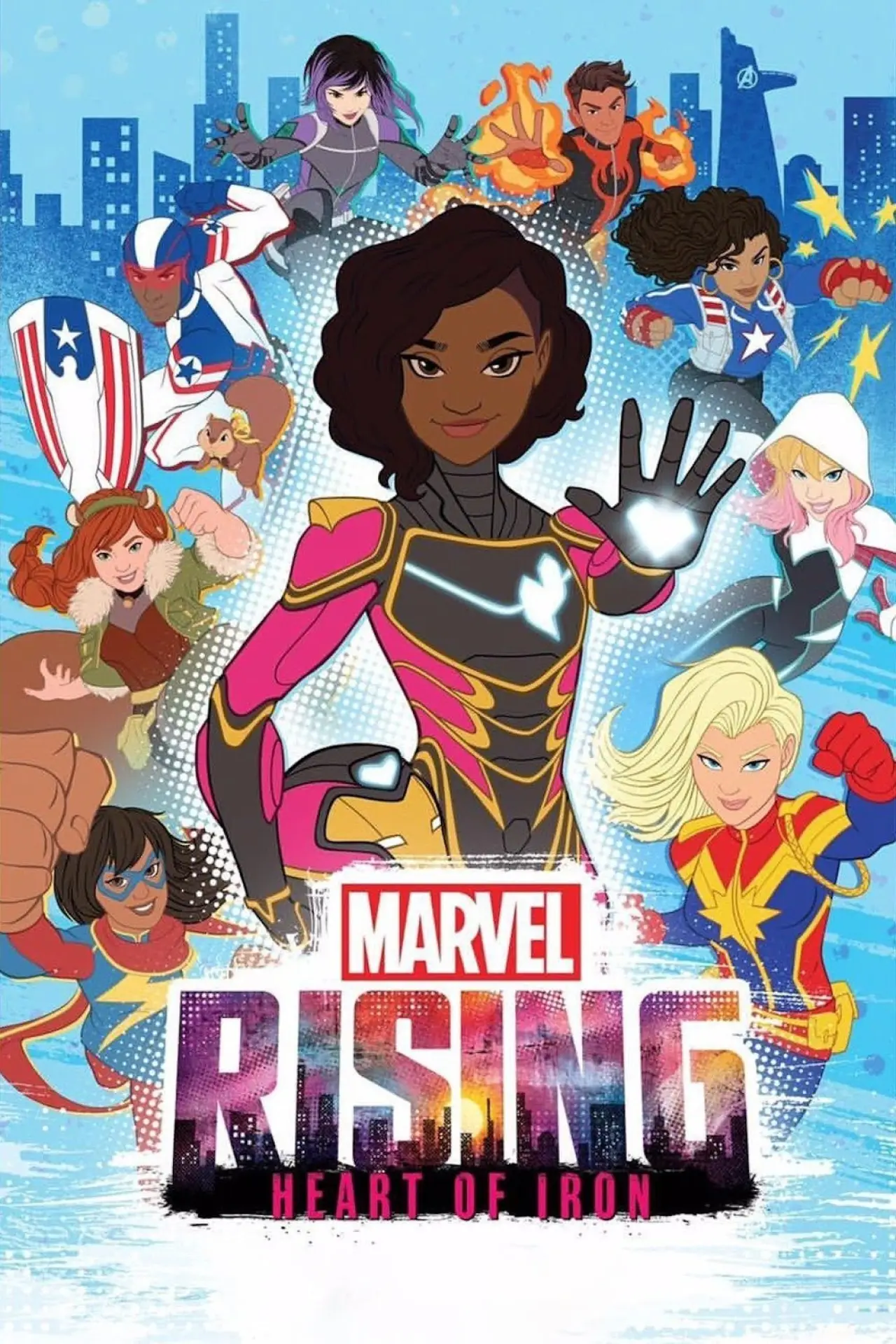 Plakat filmowy "Marvel Rising: Heart of Iron"