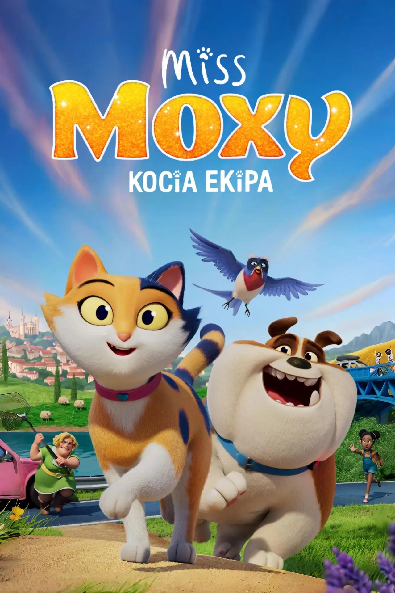 Plakat filmowy "Miss Moxy. Kocia ekipa"