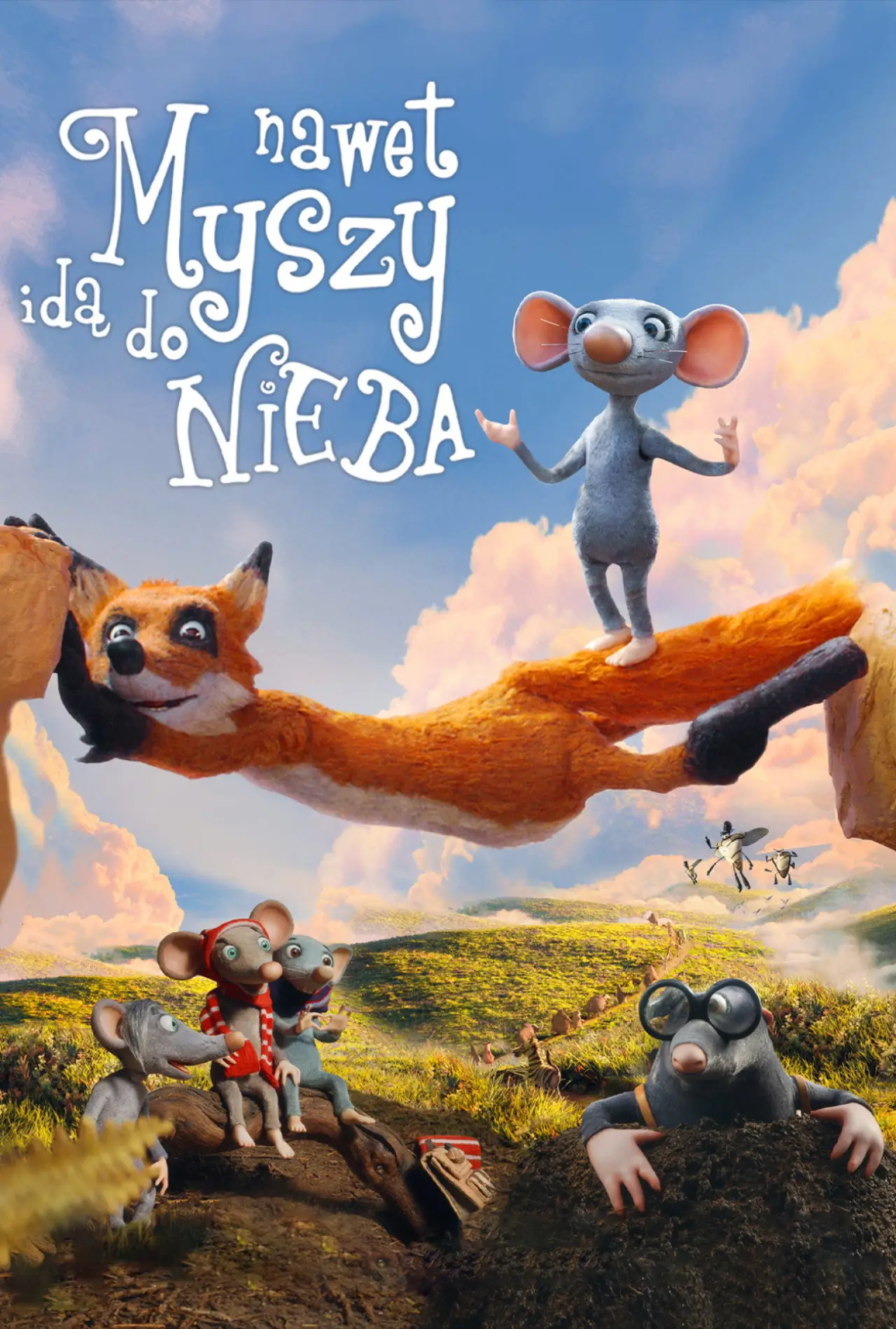 Plakat filmowy "Nawet myszy idą do nieba"