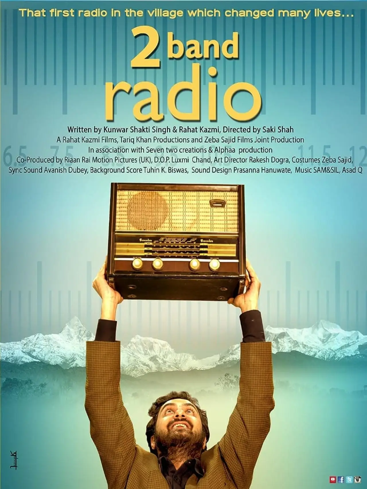 Plakat filmowy "2 Band Radio"