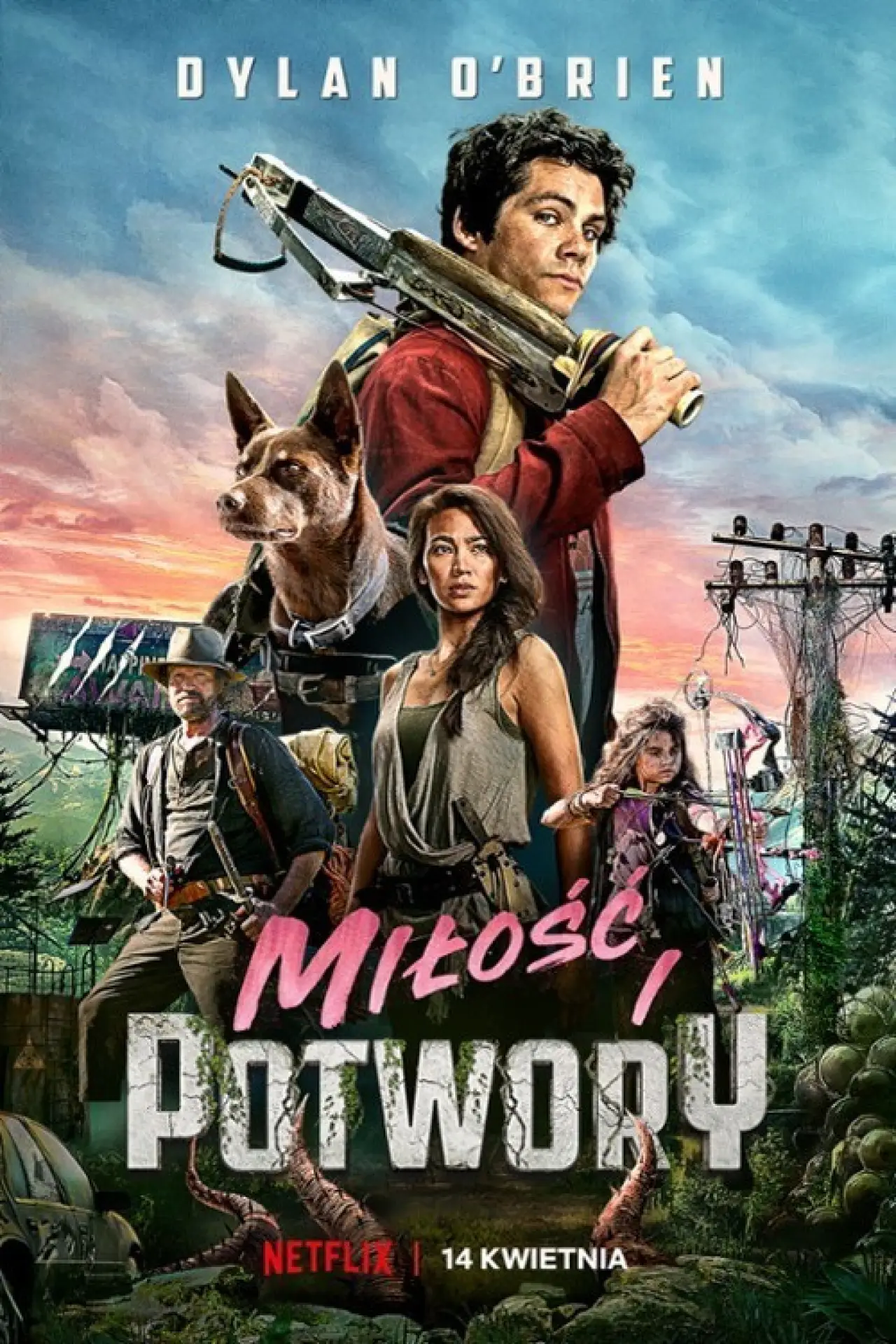Plakat filmowy "Miłość i potwory"
