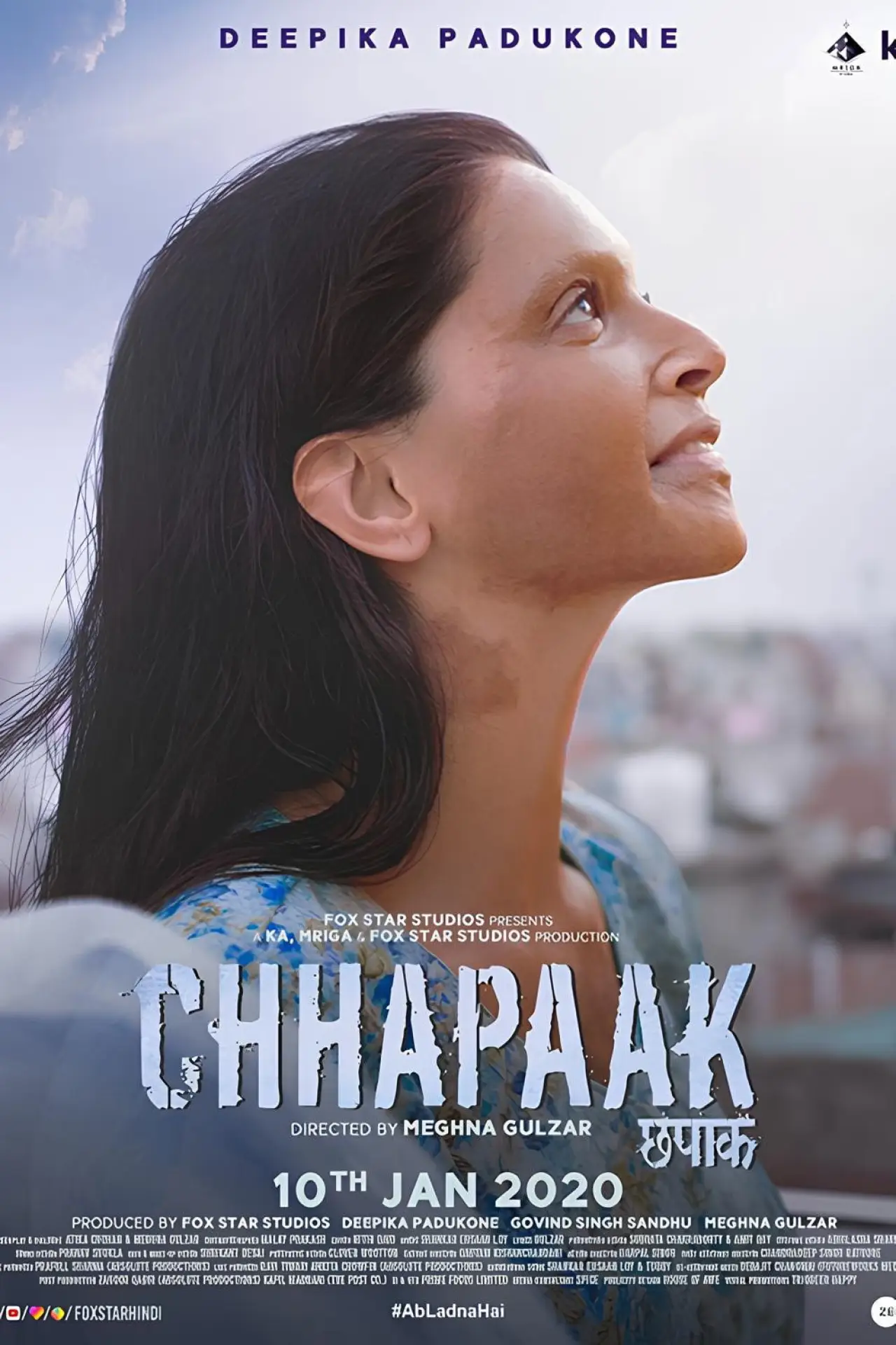 Plakat filmowy "छपाक"