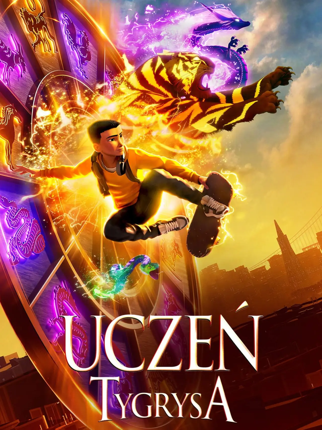 Plakat filmowy "Uczeń tygrysa"