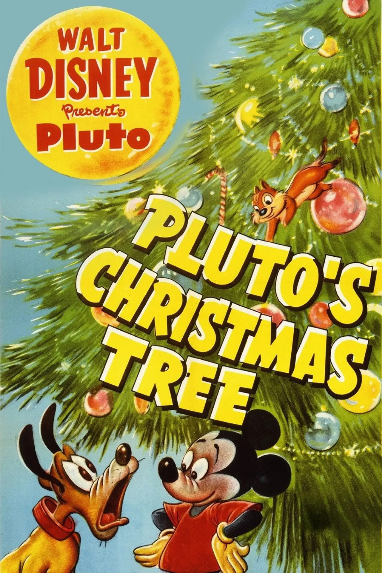 Plakat filmowy "Pluto i choinka"