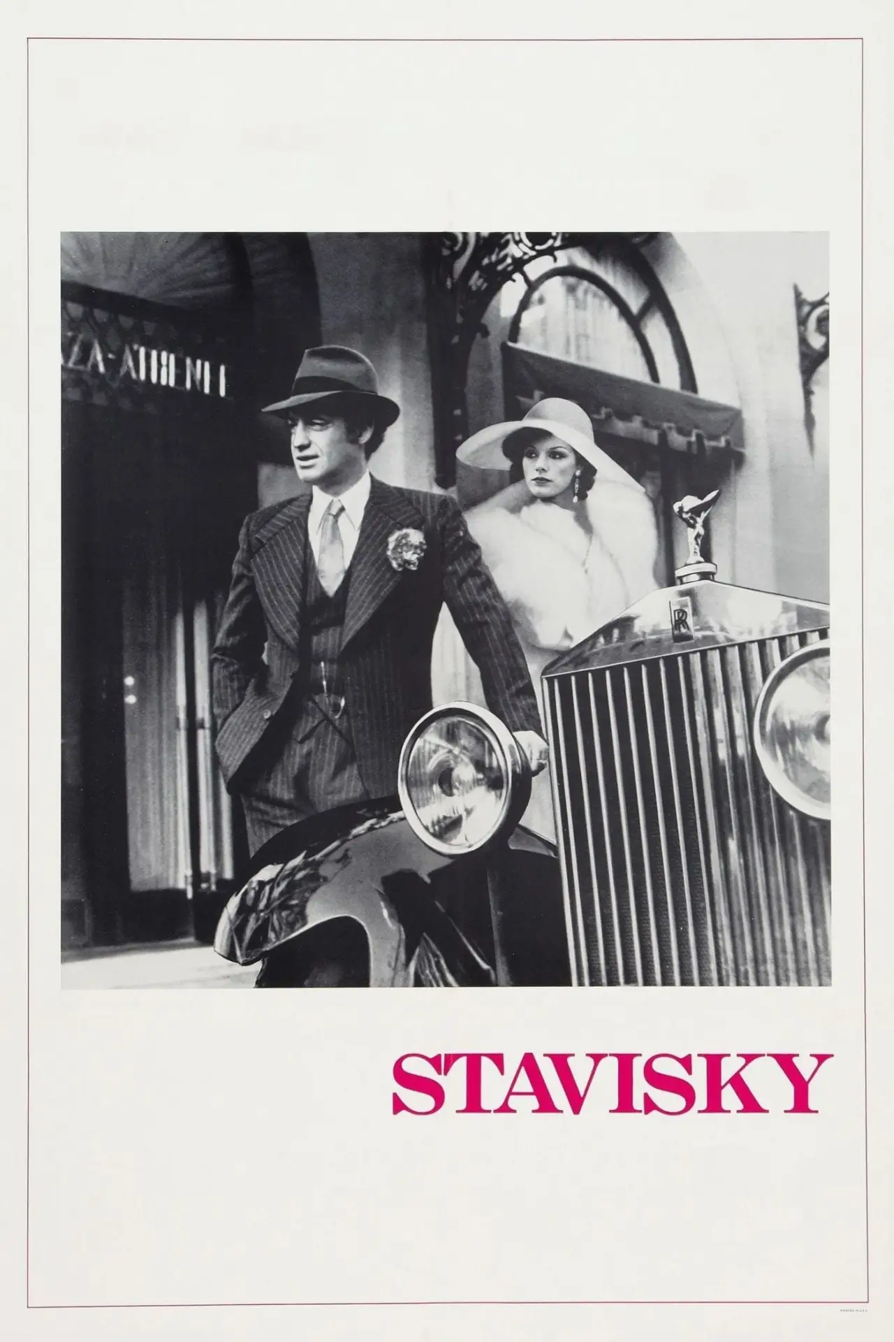 Plakat filmowy "Stavisky..."