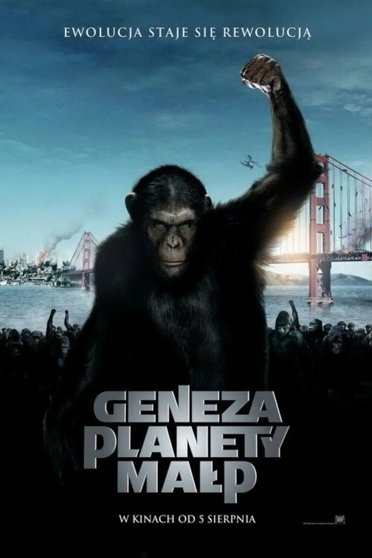 Plakat filmowy "Geneza Planety Małp"