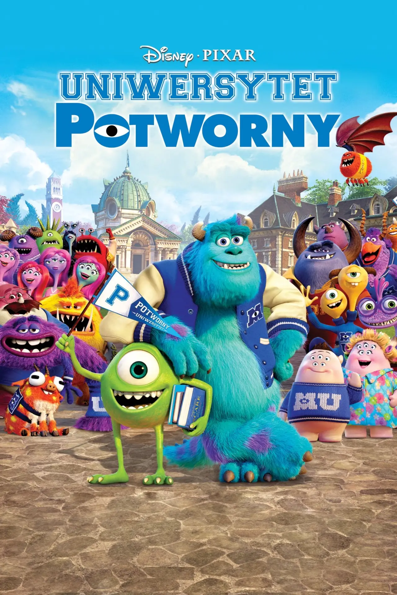 Plakat filmowy "Uniwersytet Potworny"