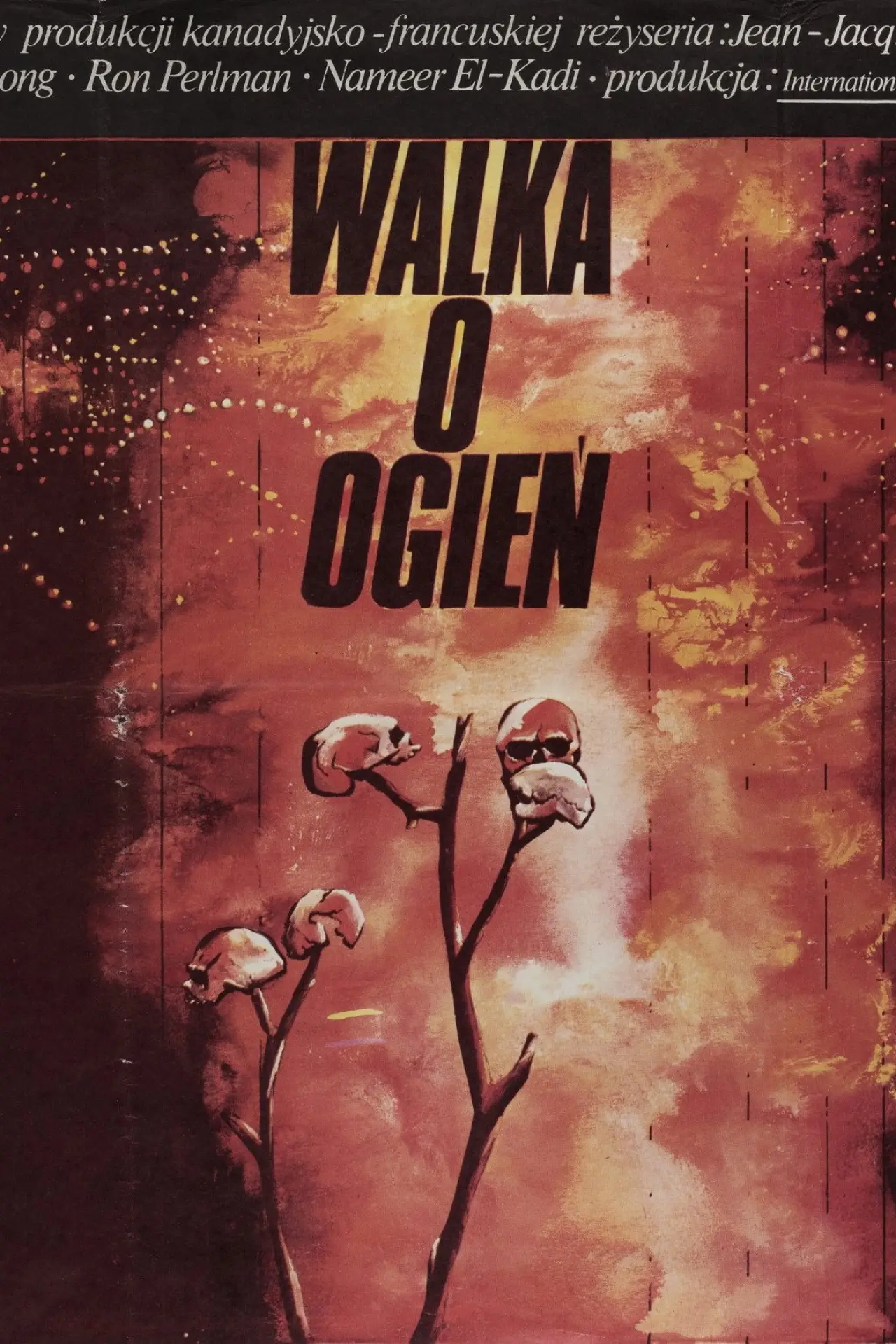 Plakat filmowy "Walka o ogień"