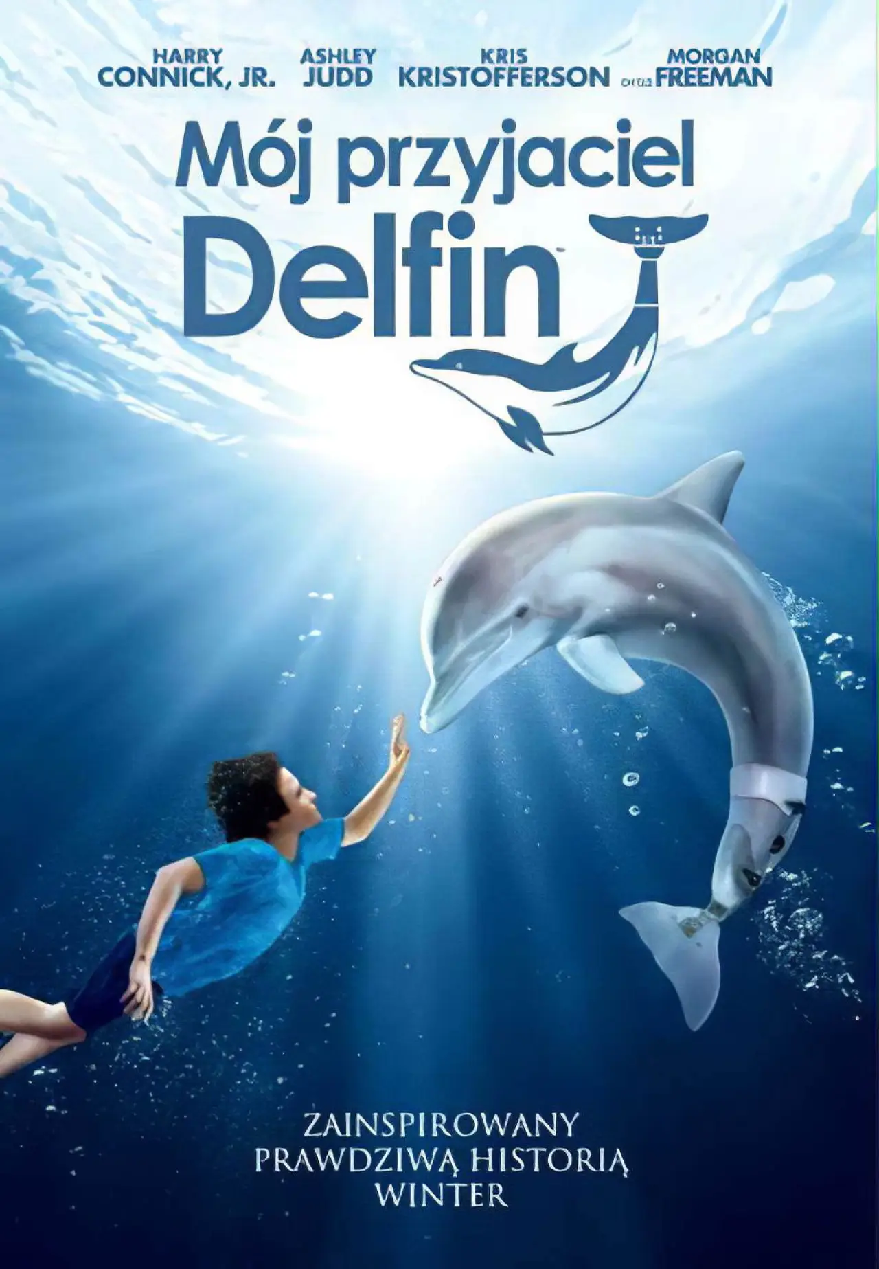 Plakat filmowy "Mój przyjaciel Delfin"