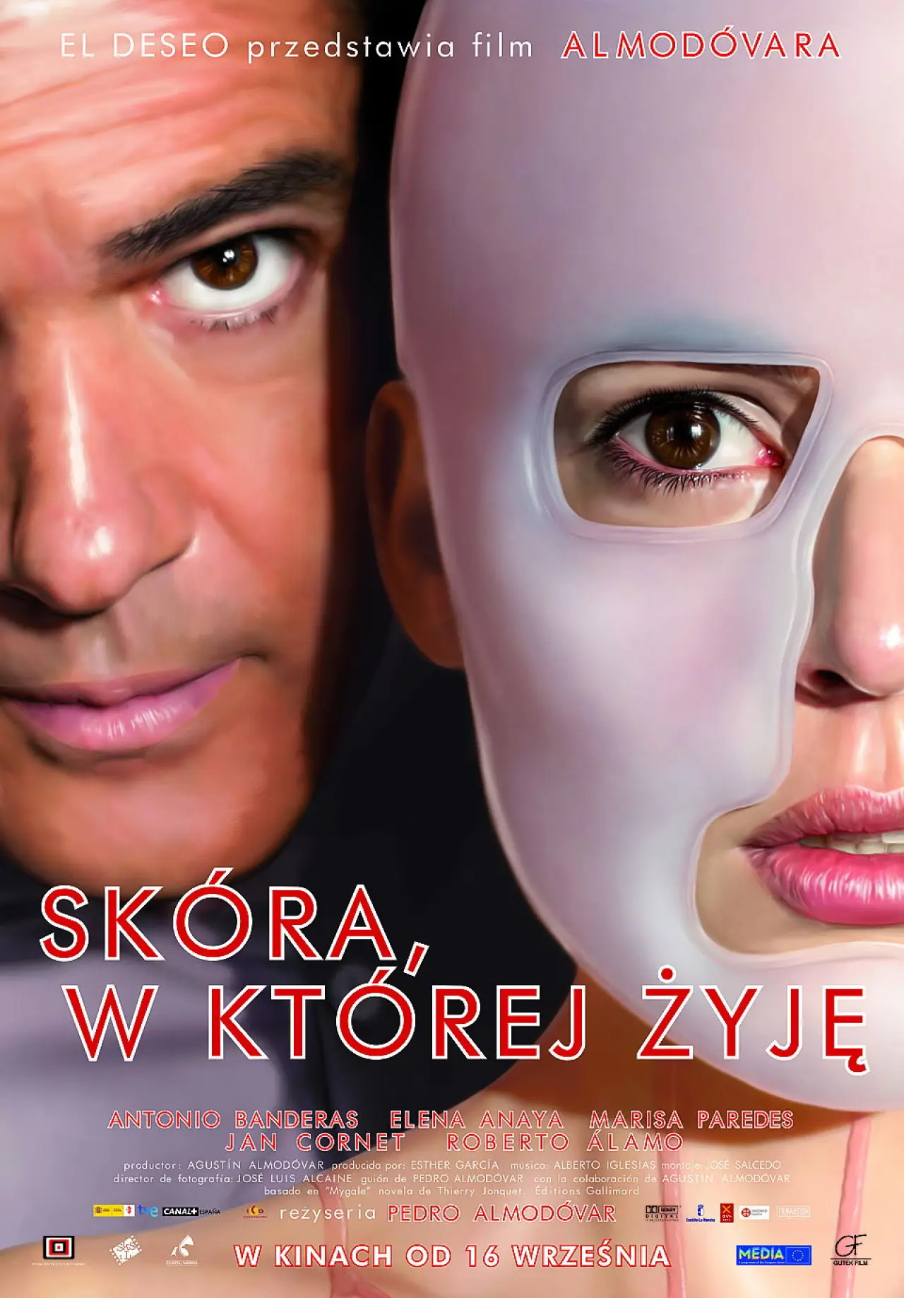 Plakat filmowy "Skóra, w której żyję"