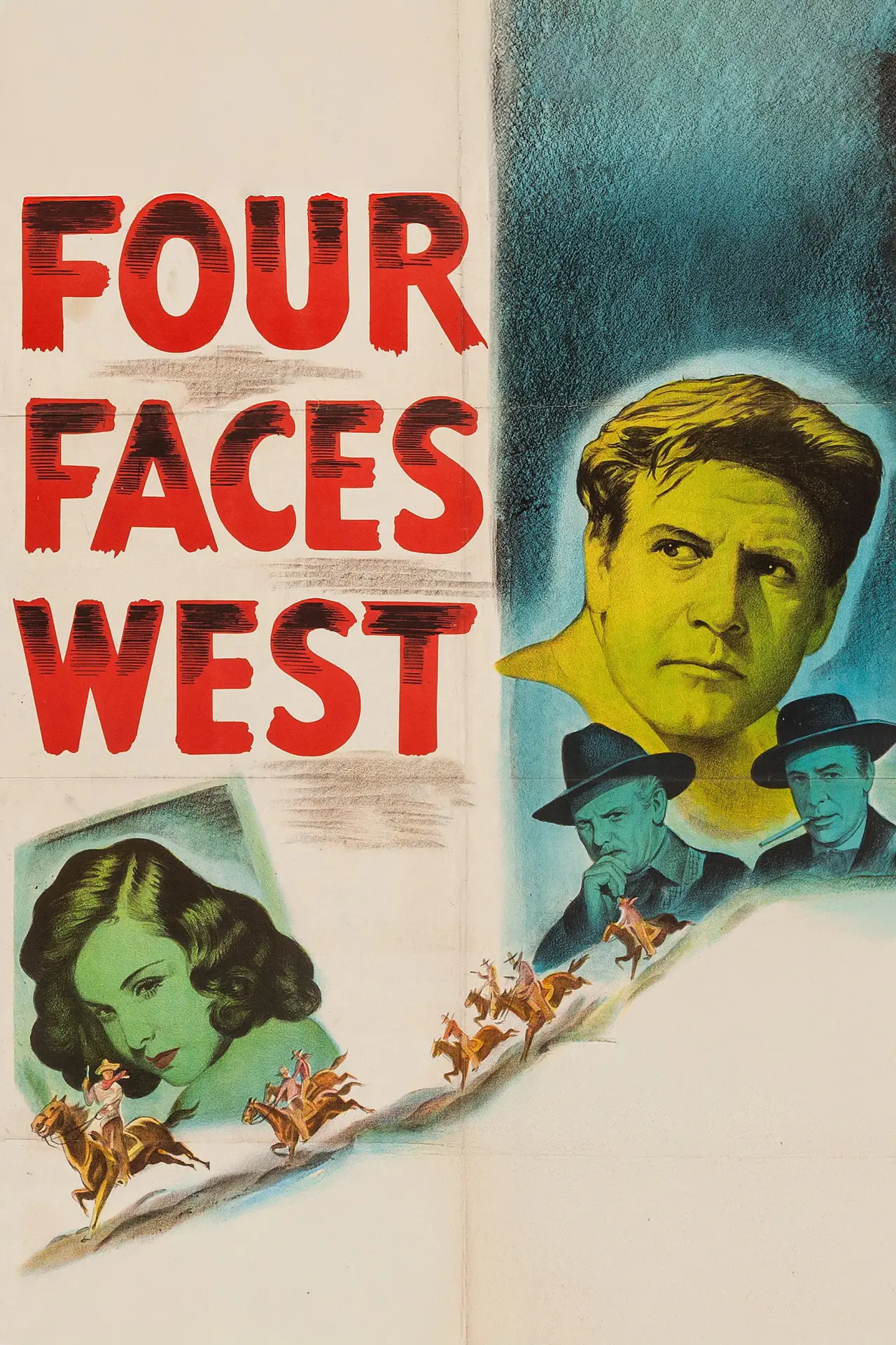 Plakat filmowy "Four Faces West"