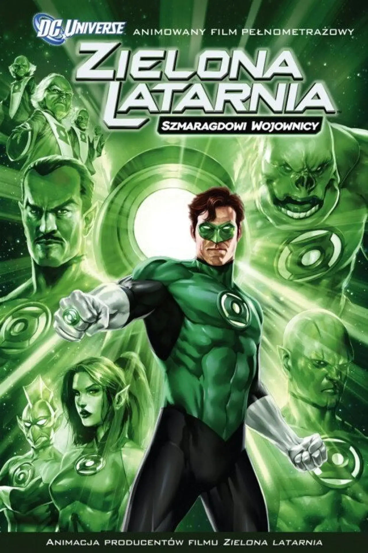 Plakat filmowy "Zielona Latarnia: Szmaragdowi wojownicy"