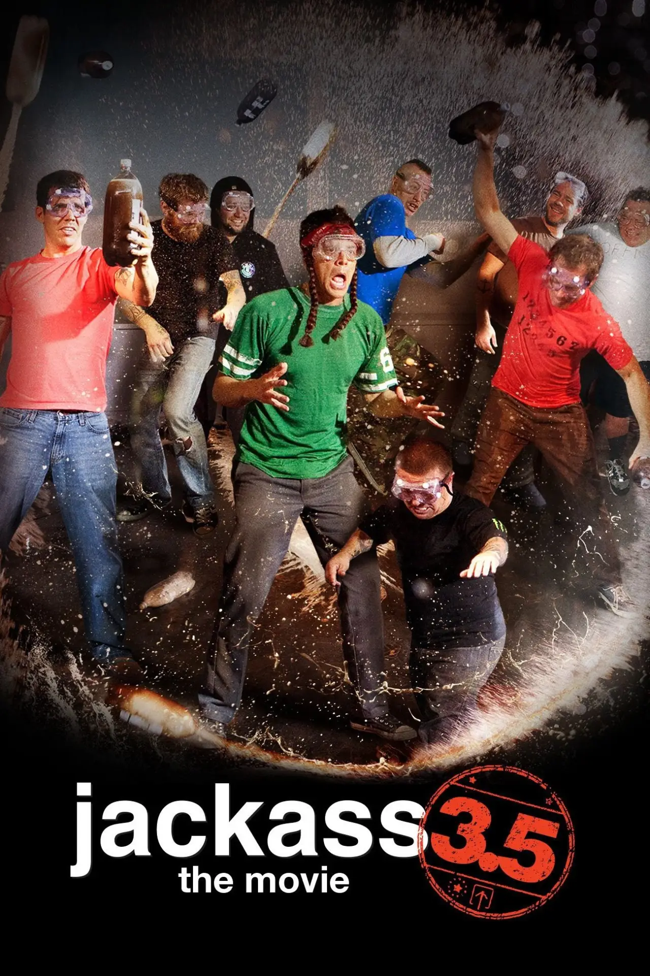 Plakat filmowy "Jackass wersja 3.5"