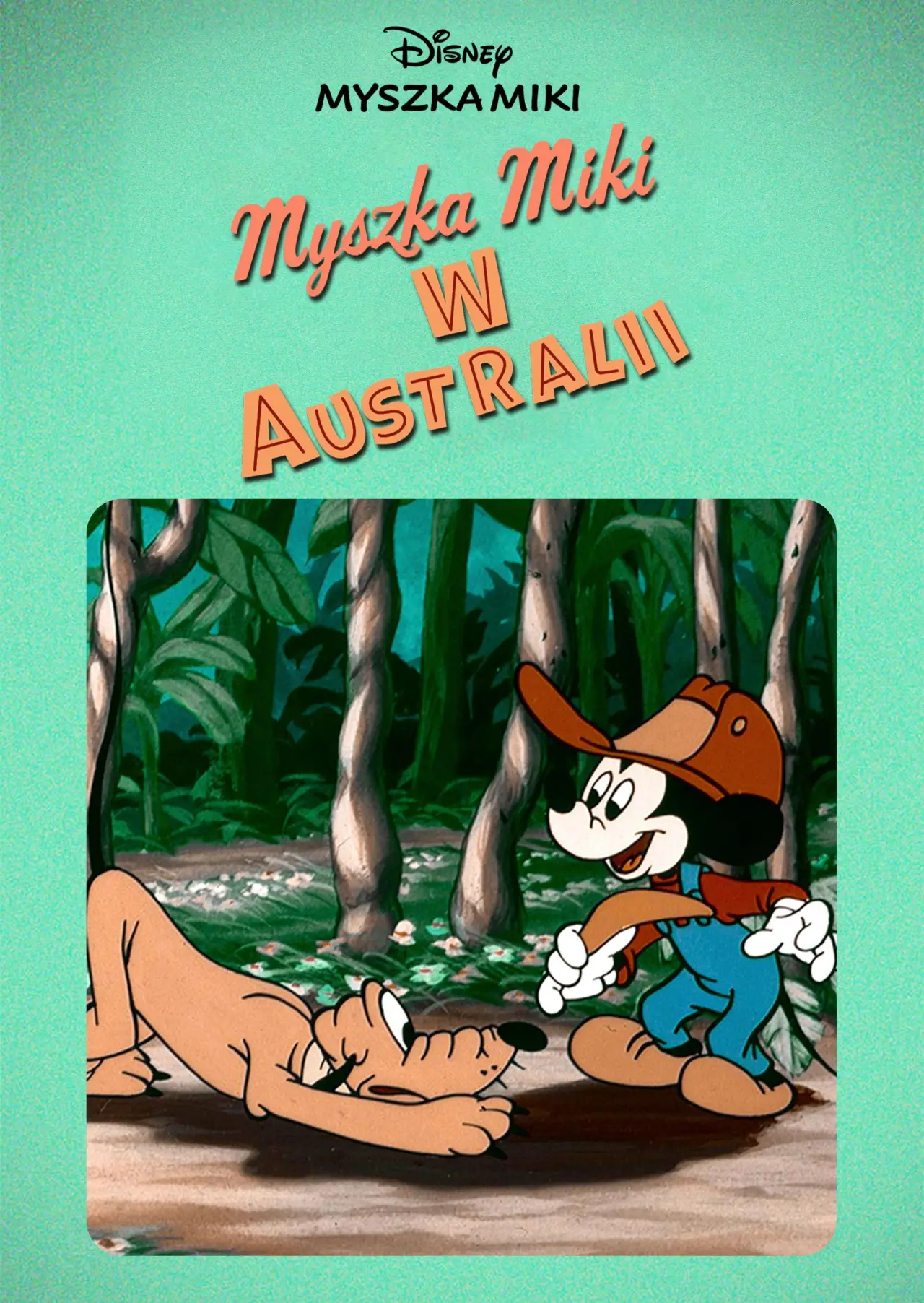 Plakat filmowy "Myszka Miki w Australii"
