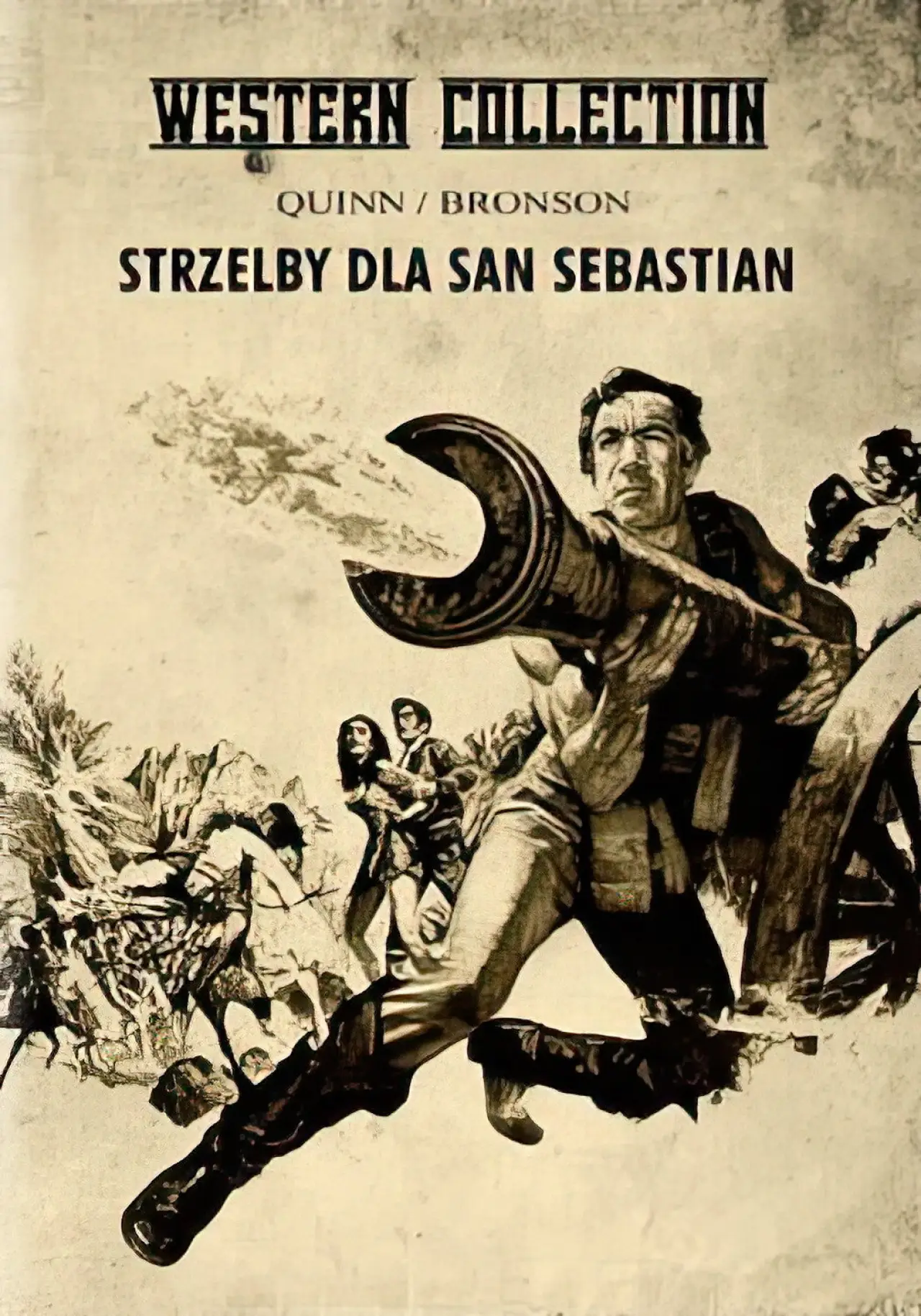 Plakat filmowy "Strzelby dla San Sebastian"