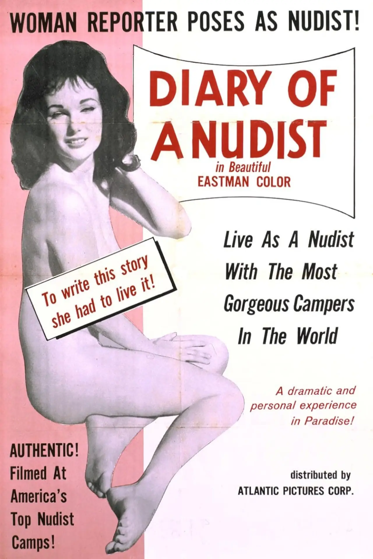 Plakat filmowy "Diary of a Nudist"