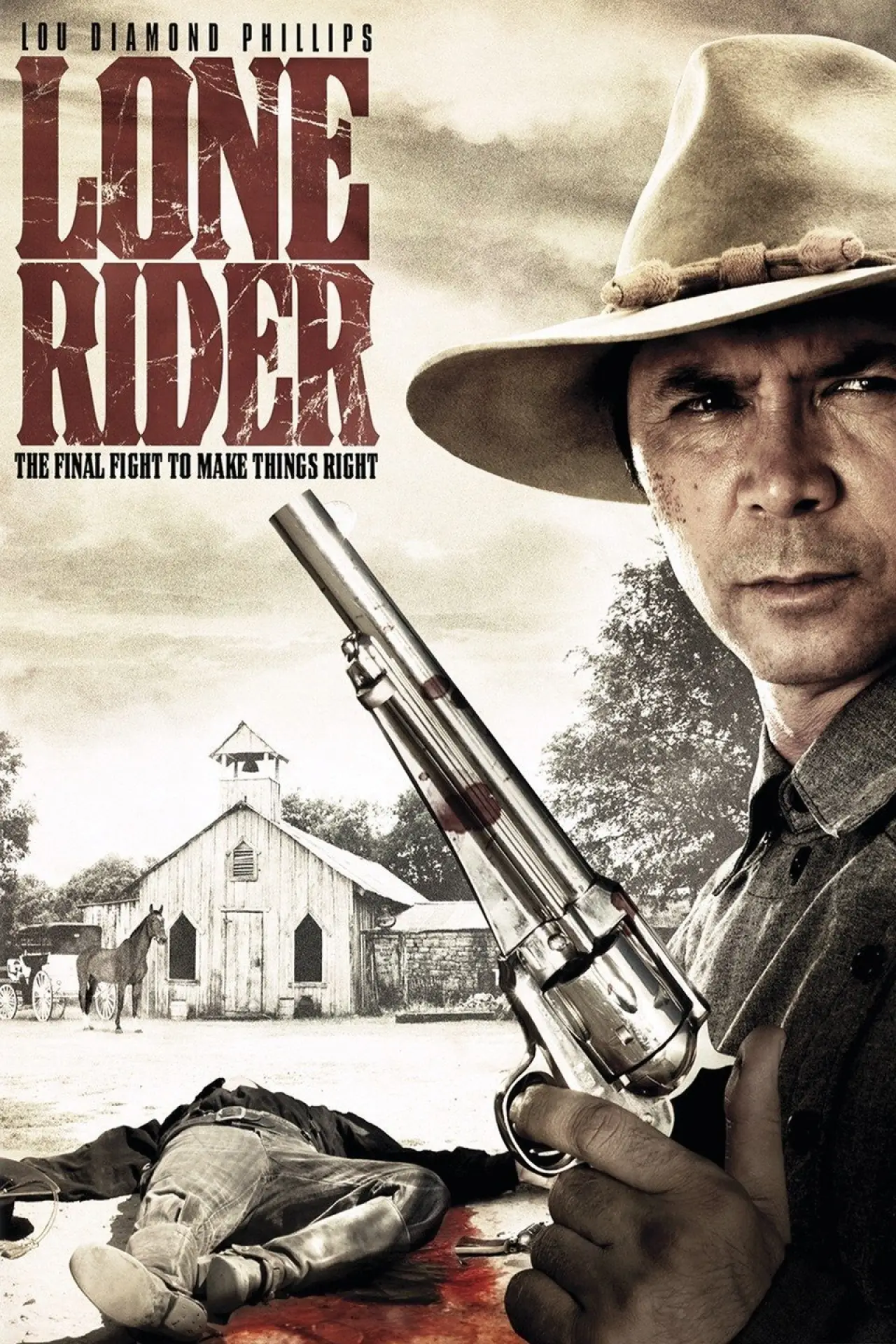 Plakat filmowy "Samotny jeździec"