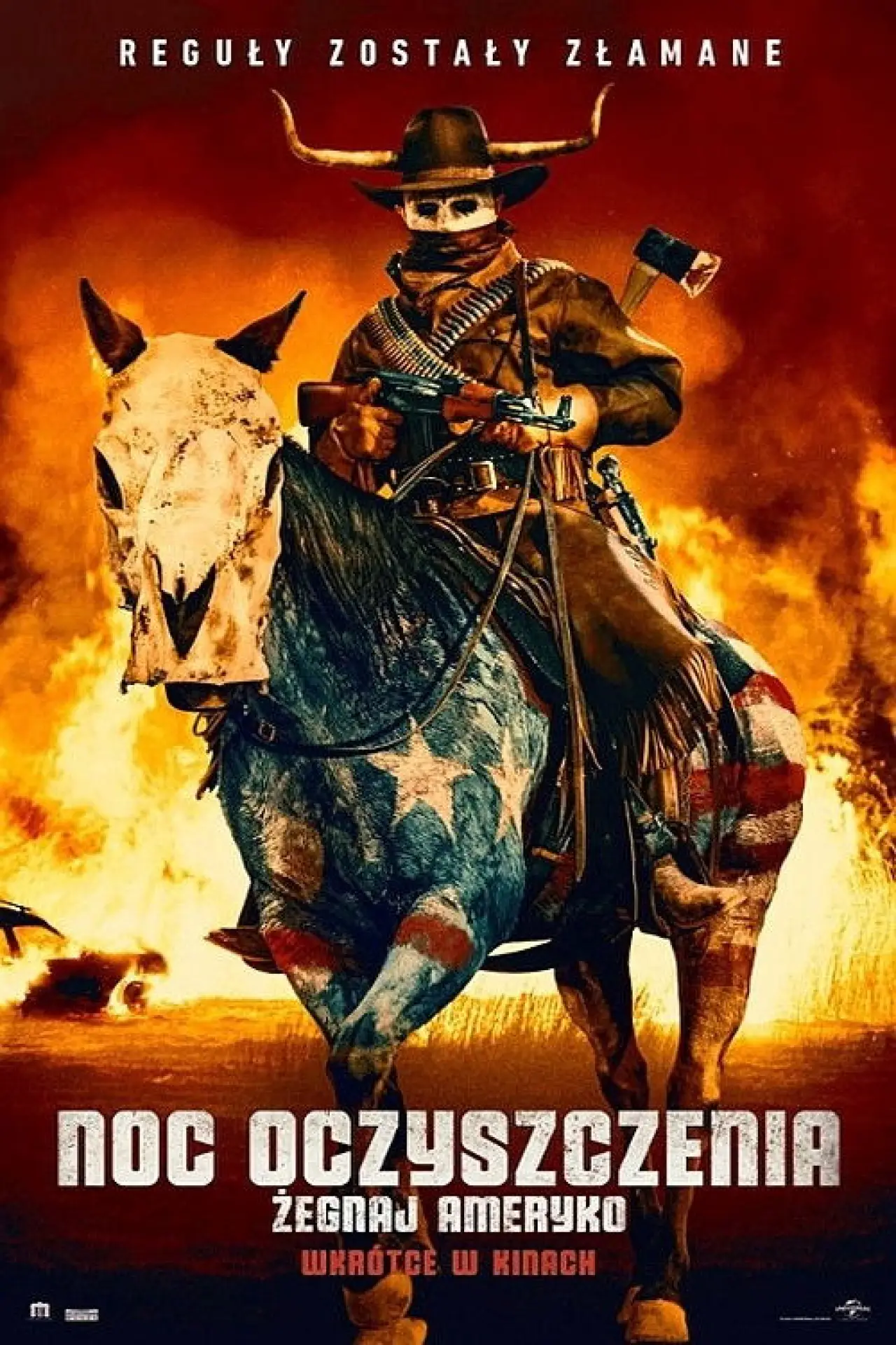 Plakat filmowy "Noc Oczyszczenia: Żegnaj Ameryko"